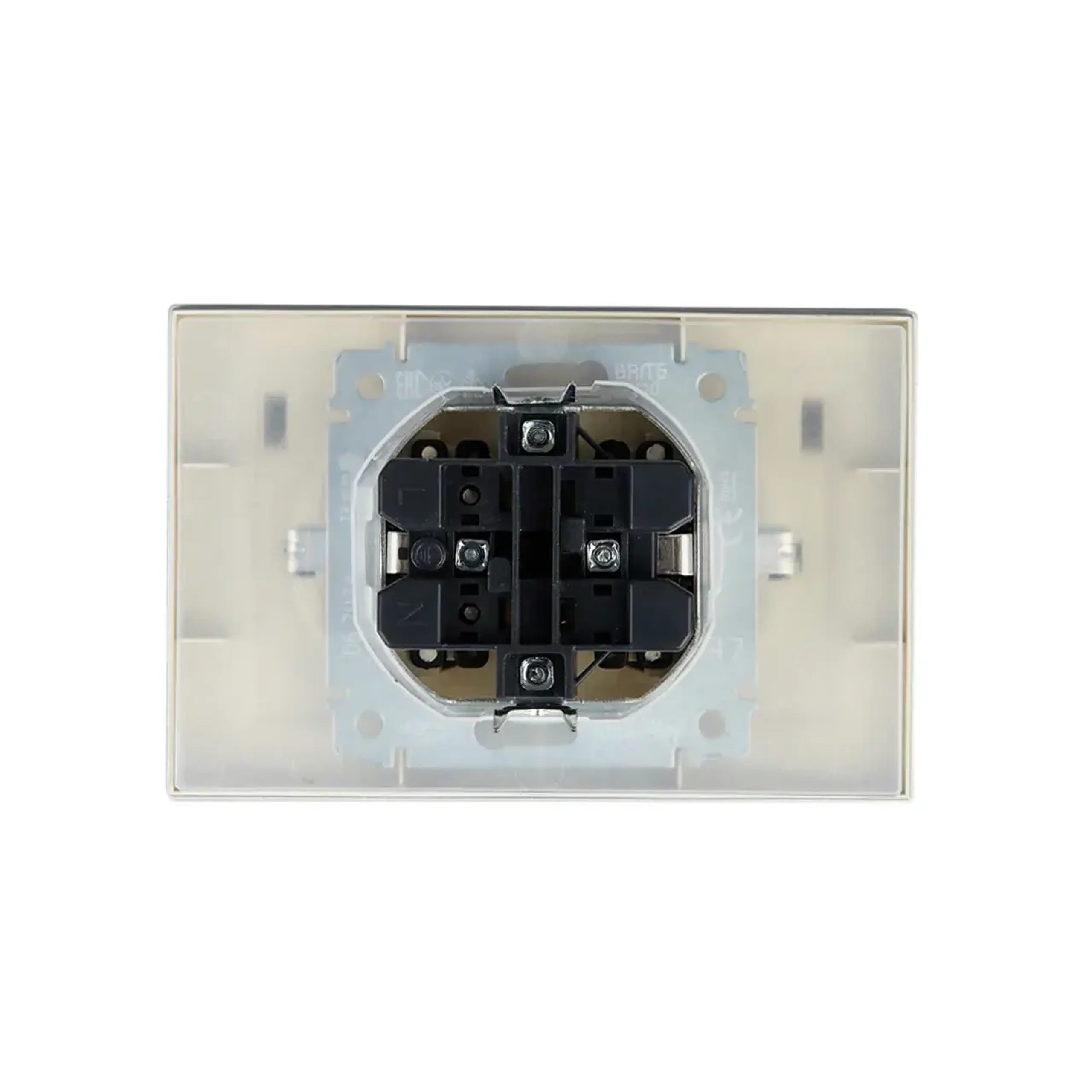 Priză dublă cu capac BRITE 16 A 220 - 240 V Aluminiu IEK