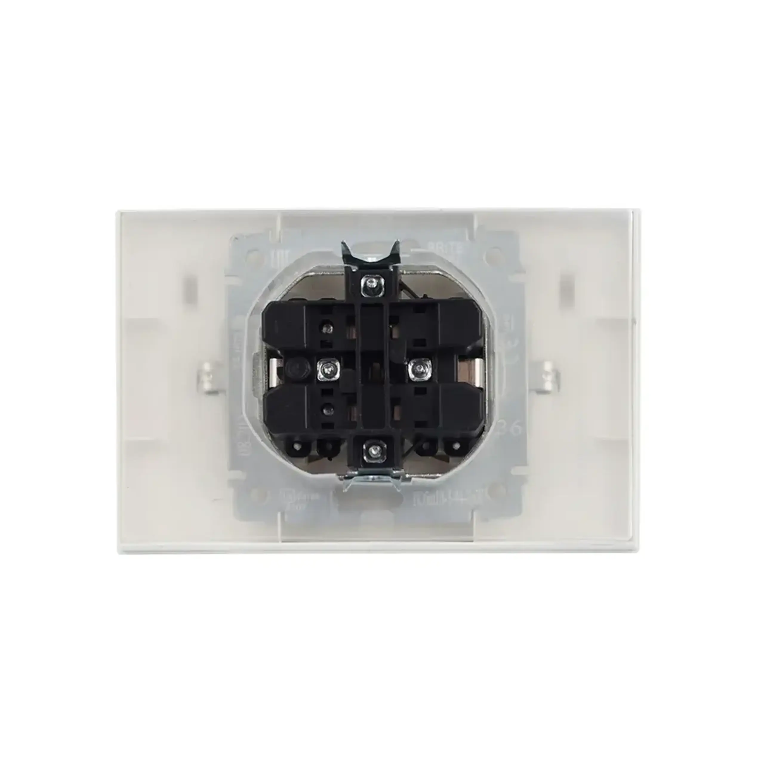 Priză dublă cu capac BRITE 16 A 220 - 240 V Perlă IEK