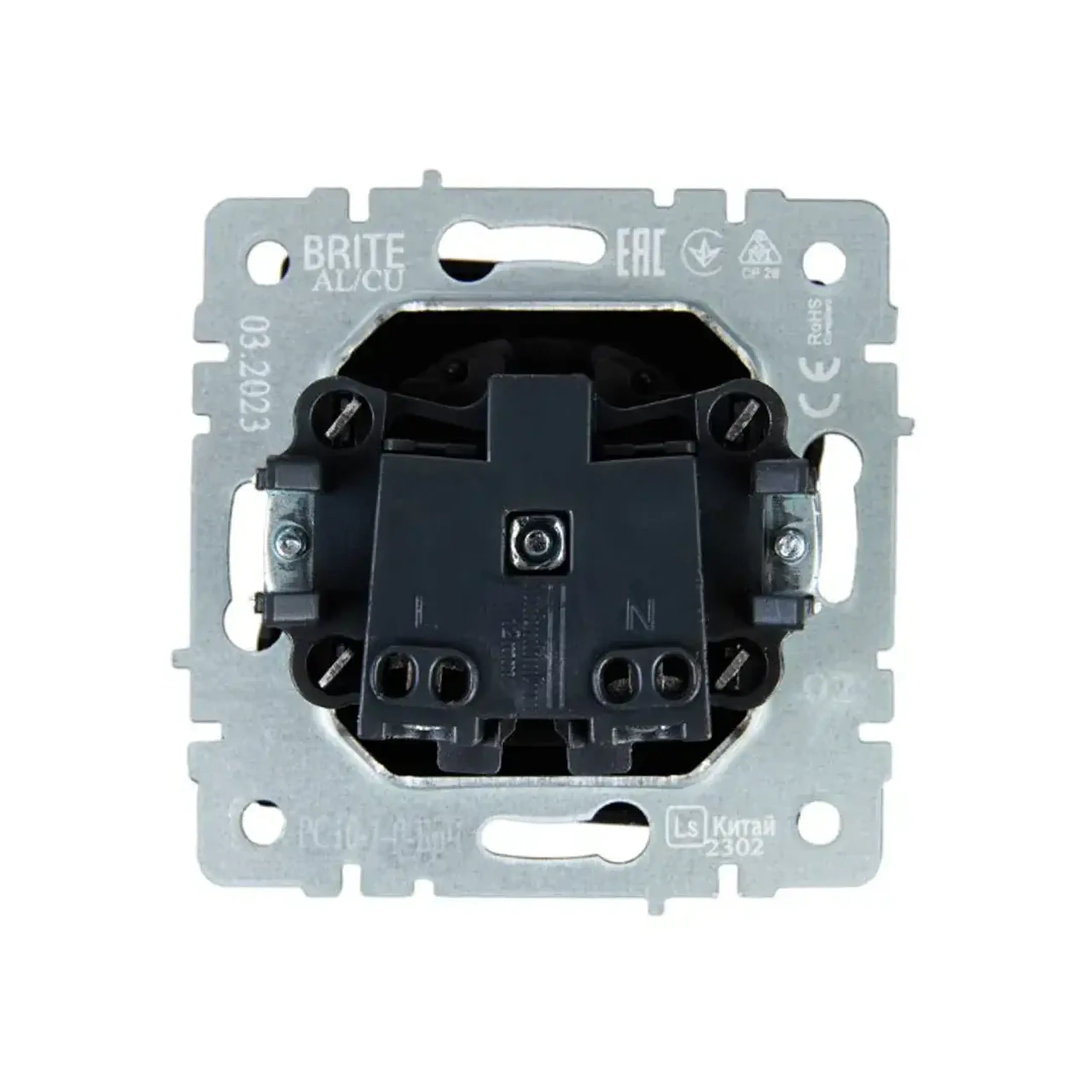 Priză BRITE 10 A 220 - 240 V Negru IEK