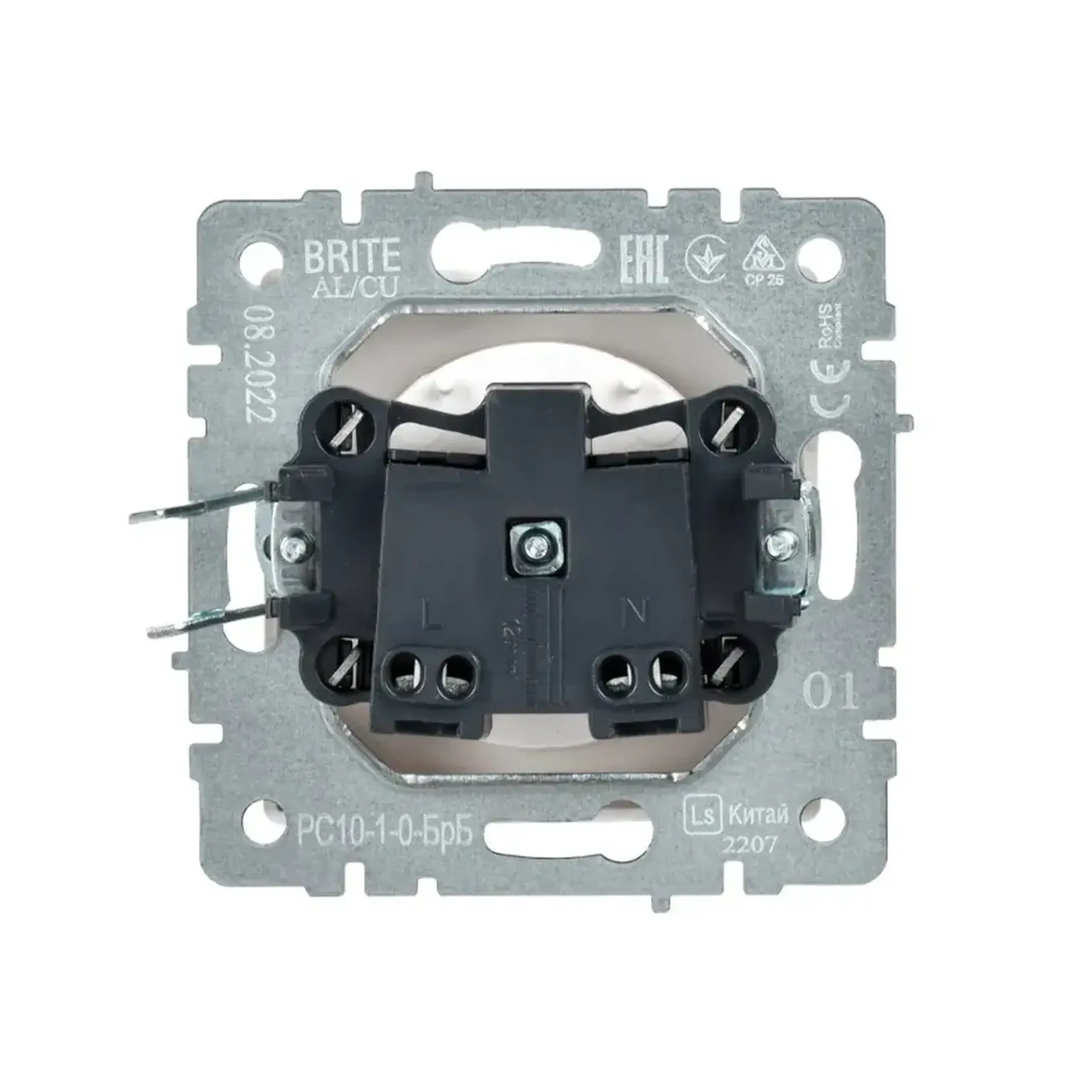 Priză BRITE 10 A 220 - 240 V Alb IEK