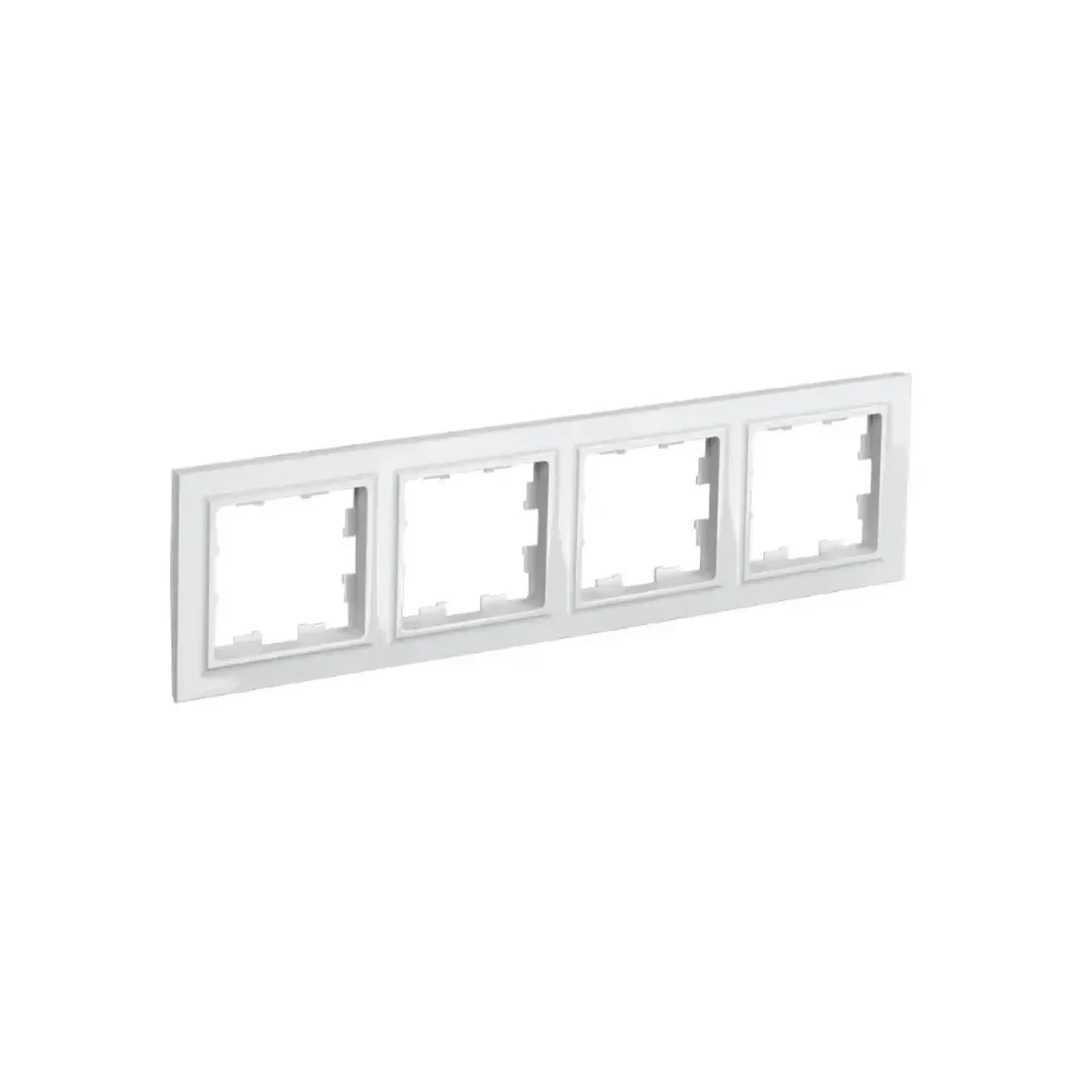 Ramă cu 4 locuri BRITE Alb IEK - Dimensiuni (L x W x H x Ø) 298 x 84.1 x 10.9 mm