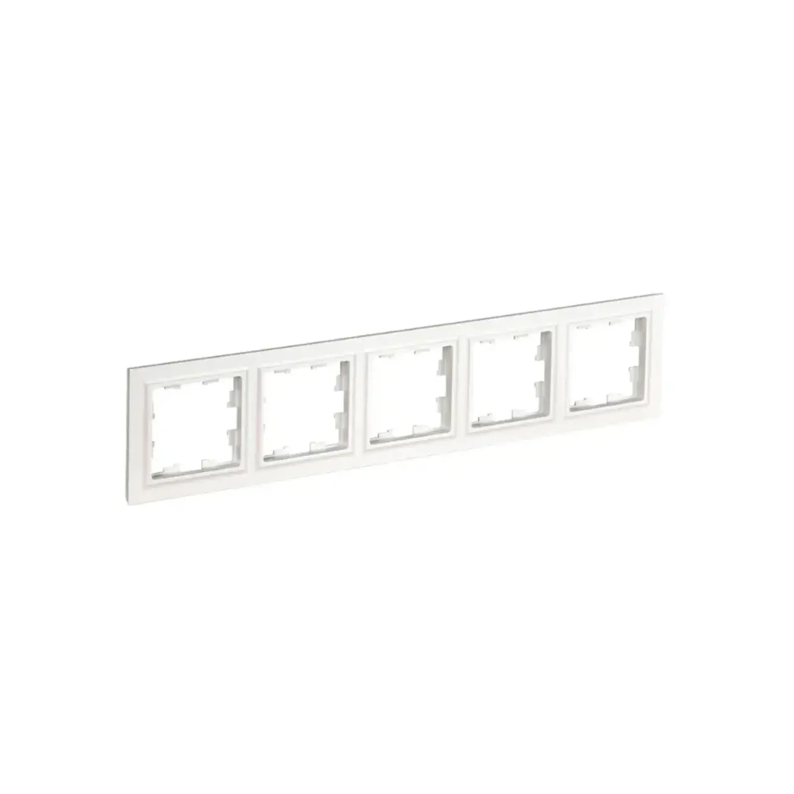 Ramă cu 4 locuri BRITE Alb IEK - Dimensiuni (L x W x H x Ø) 368.8 x 84.1 x 10.9 mm
