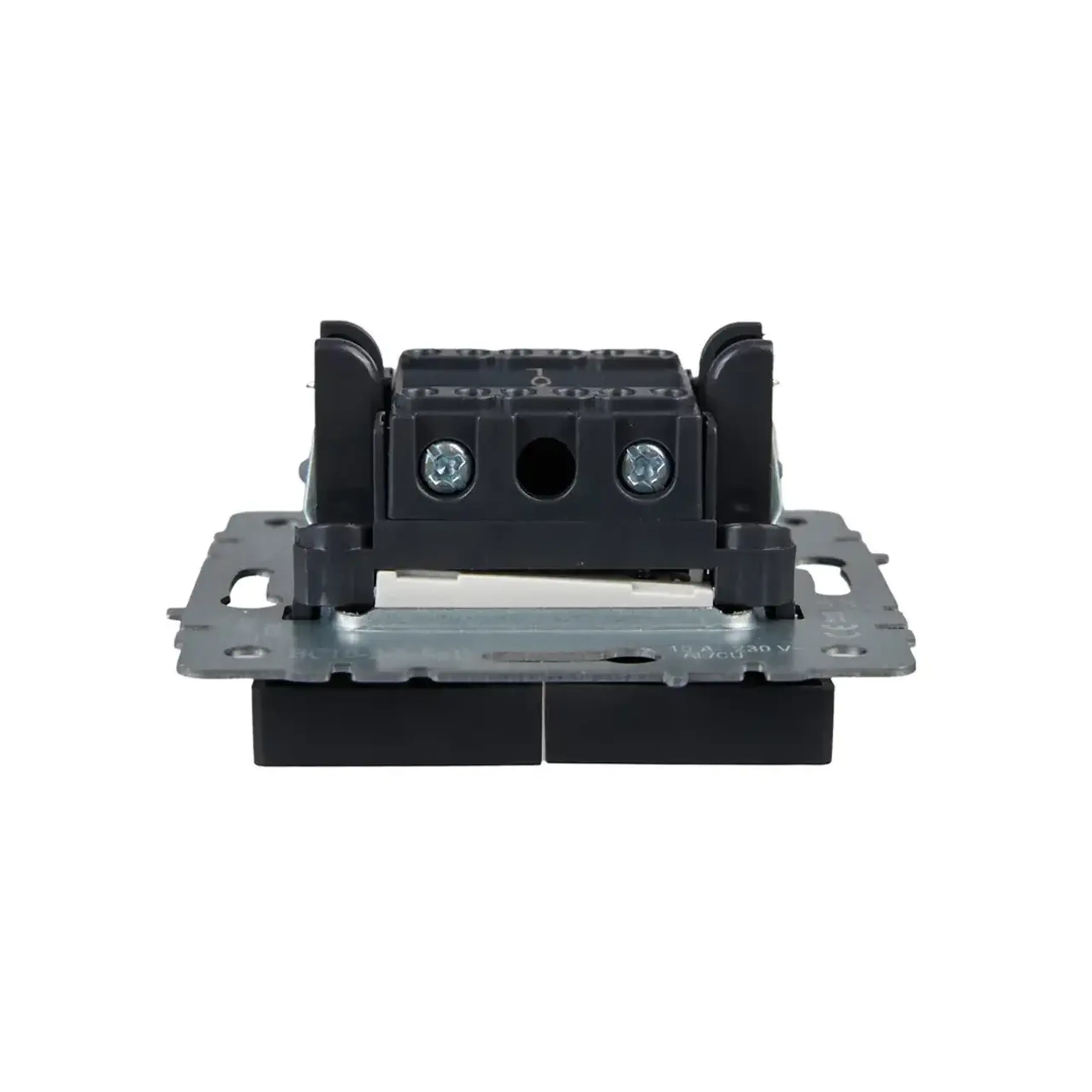Întrerupător dublu cu indicator BRITE 10 A 220 - 240 V Grafit IEK