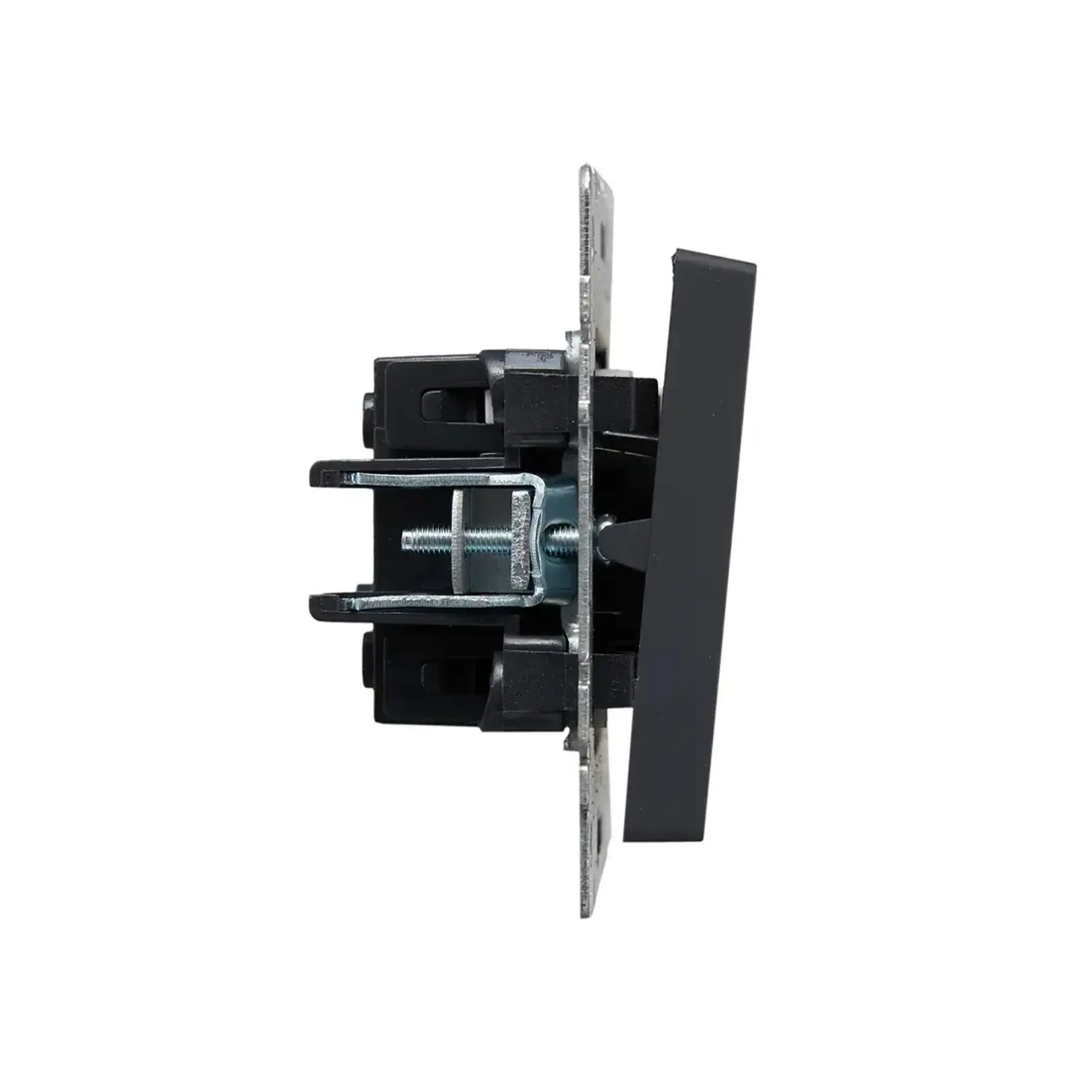 Întrerupător dublu cu indicator BRITE 10 A 220 - 240 V Grafit IEK