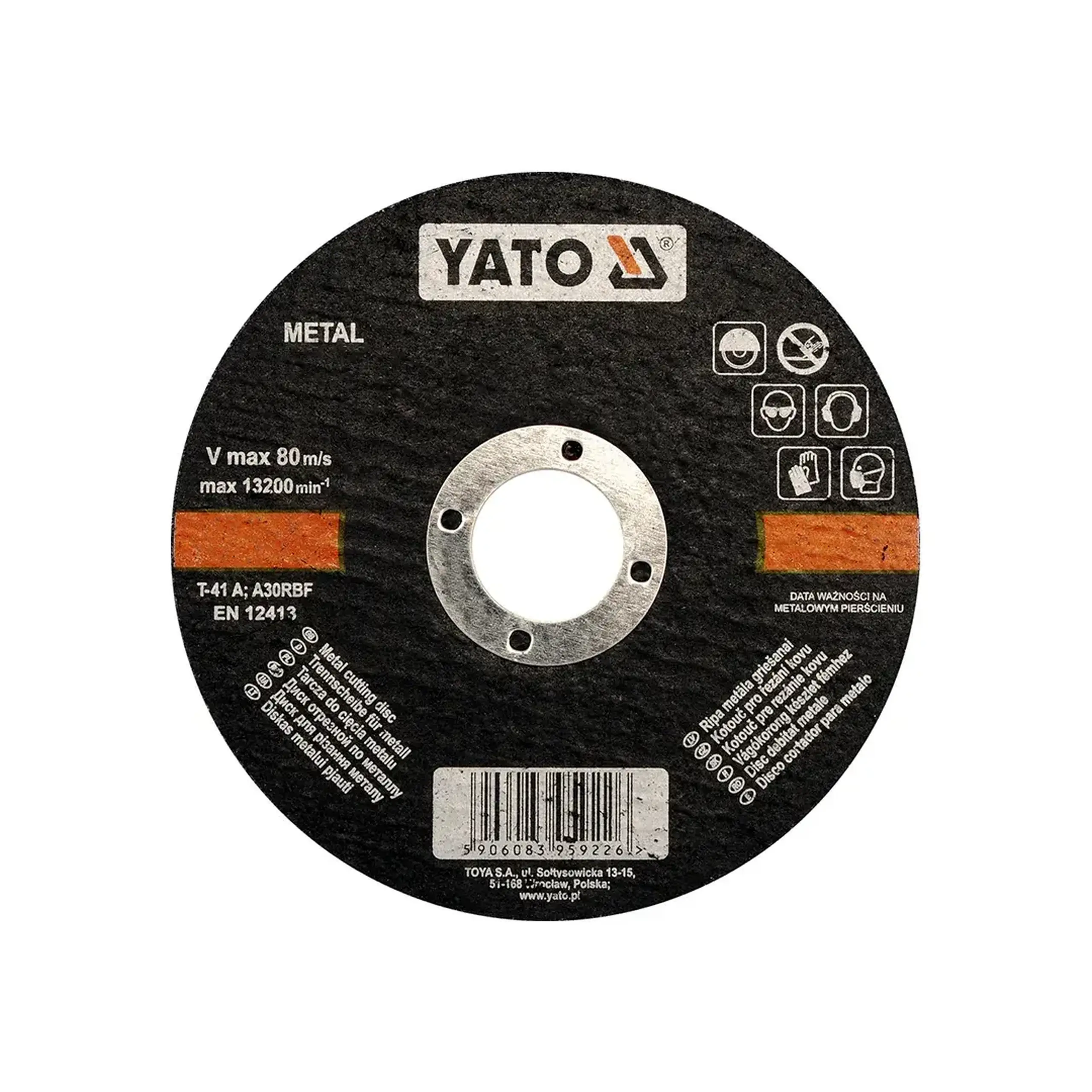 Disc de tăiat pentru metal 115 * 22 mm Yato - Diametru 125 *