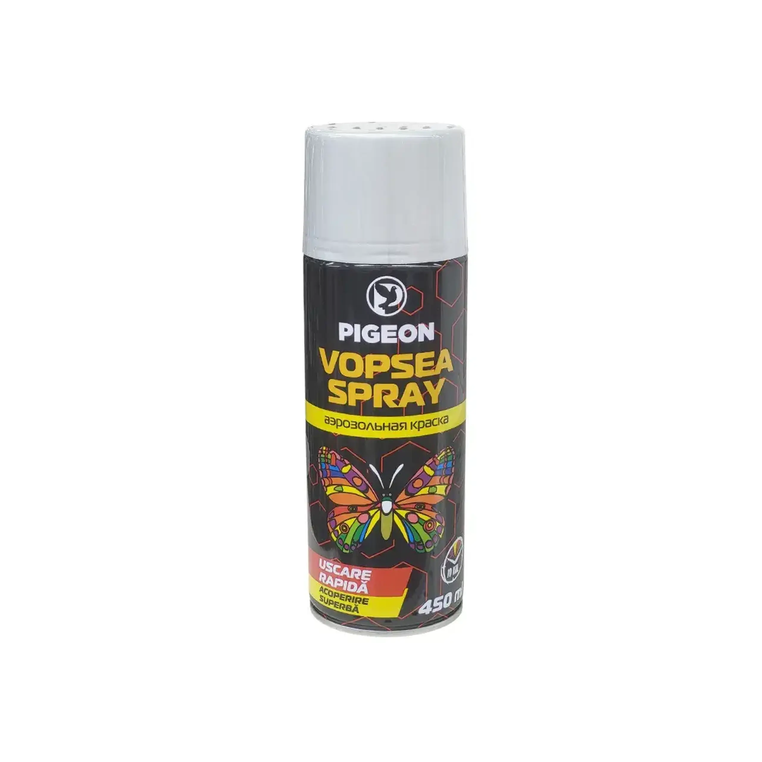 Vopsea spray PG-10 Alb mat 450 ml Pigeon