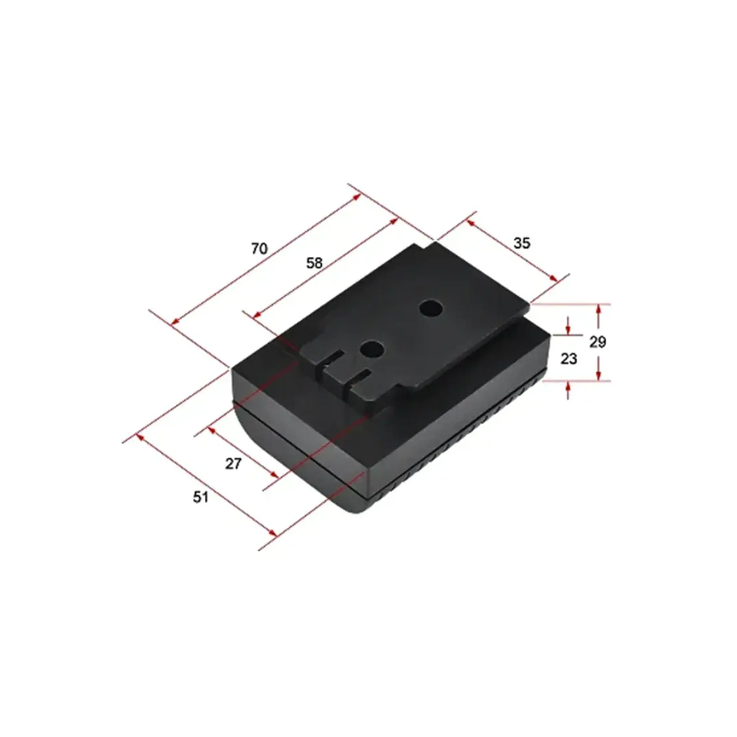 Acumulator 2400 mAh (Li-Ion) 3.7 V Yato - Destinație pentru nivela laser YT30417