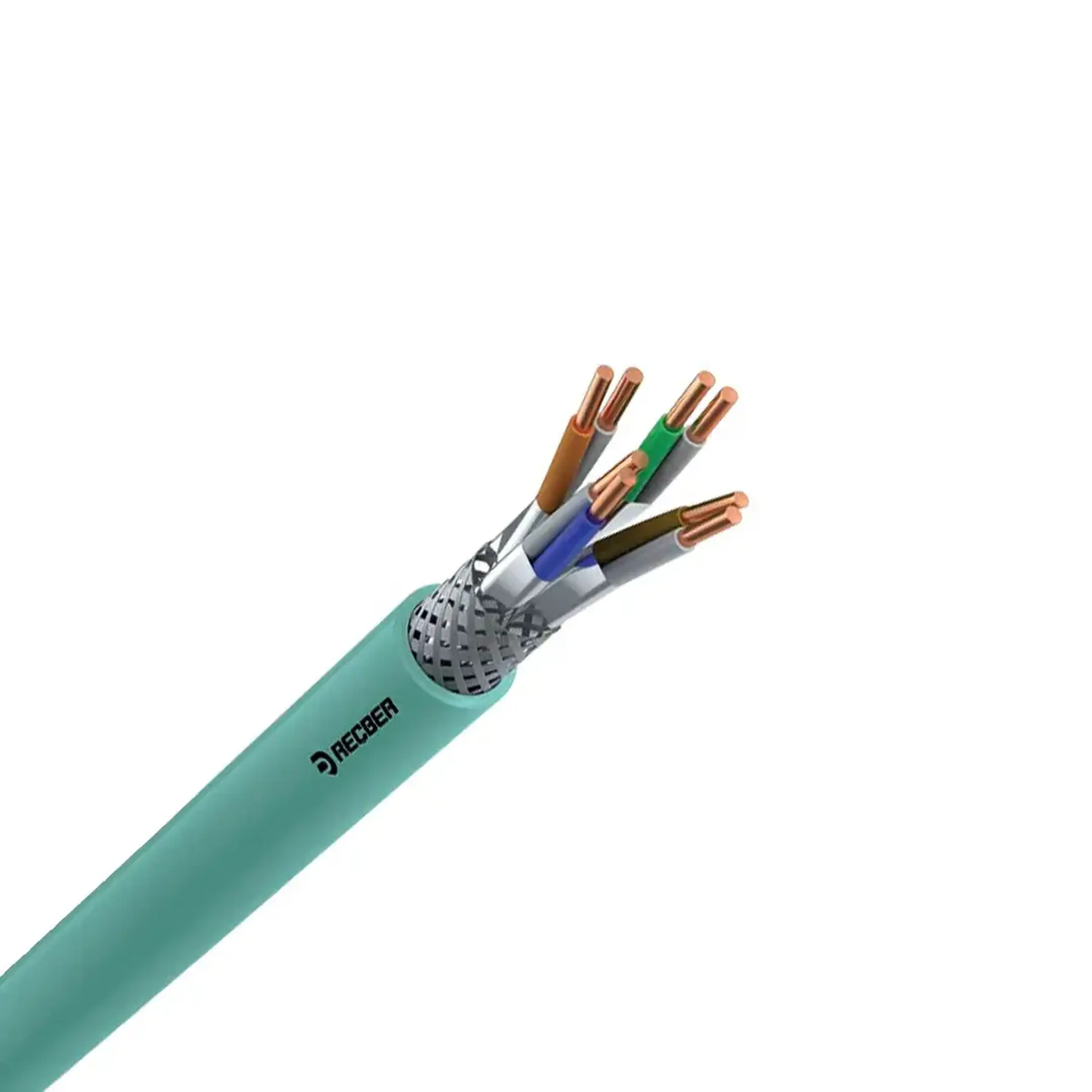 Cablu SL2000 S/FTP 4 x 2 * 0.65 mm² Verde RECBER