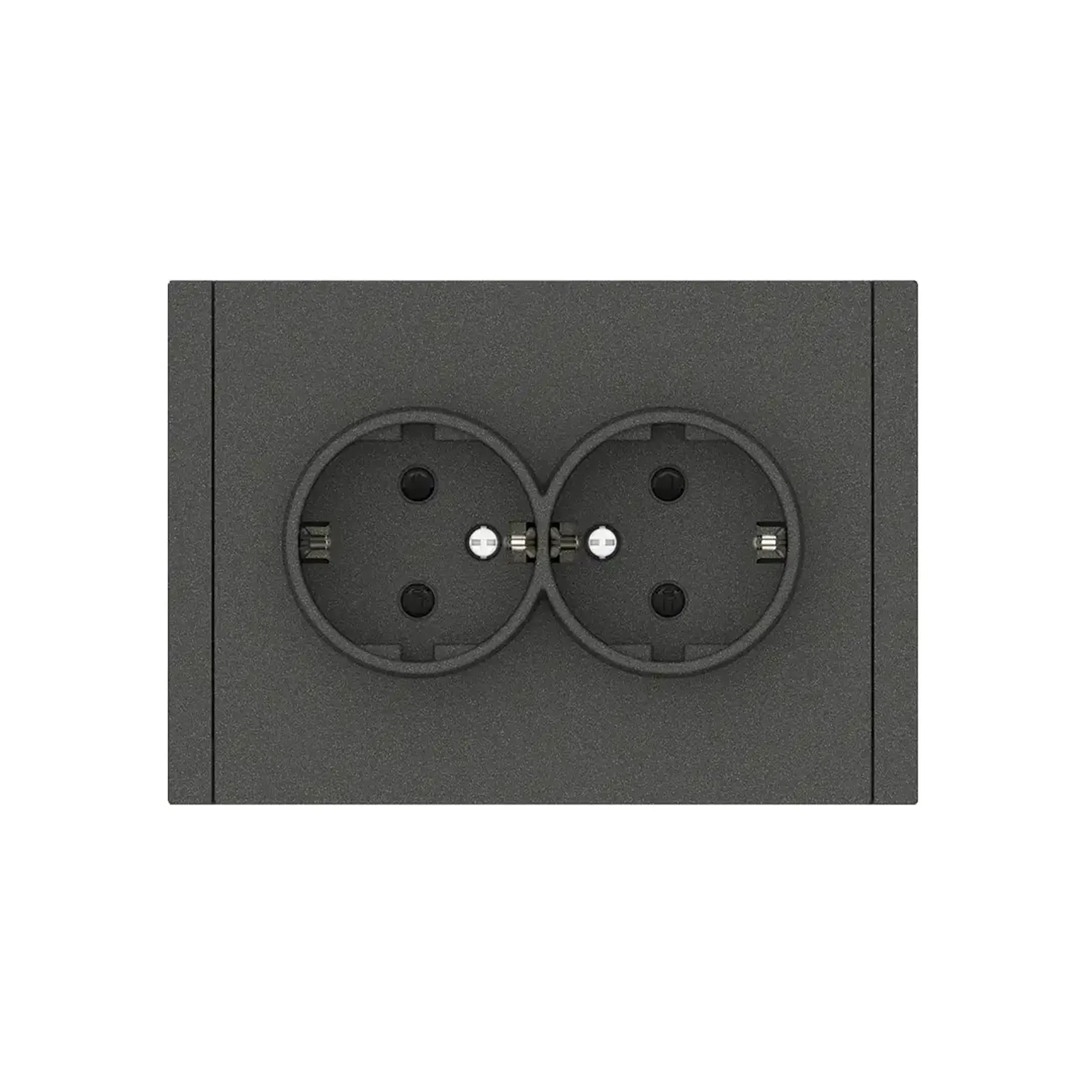 Priză dublă euro REMI 16 A 220 - 240 V alb Elmos - Culoare Antracit