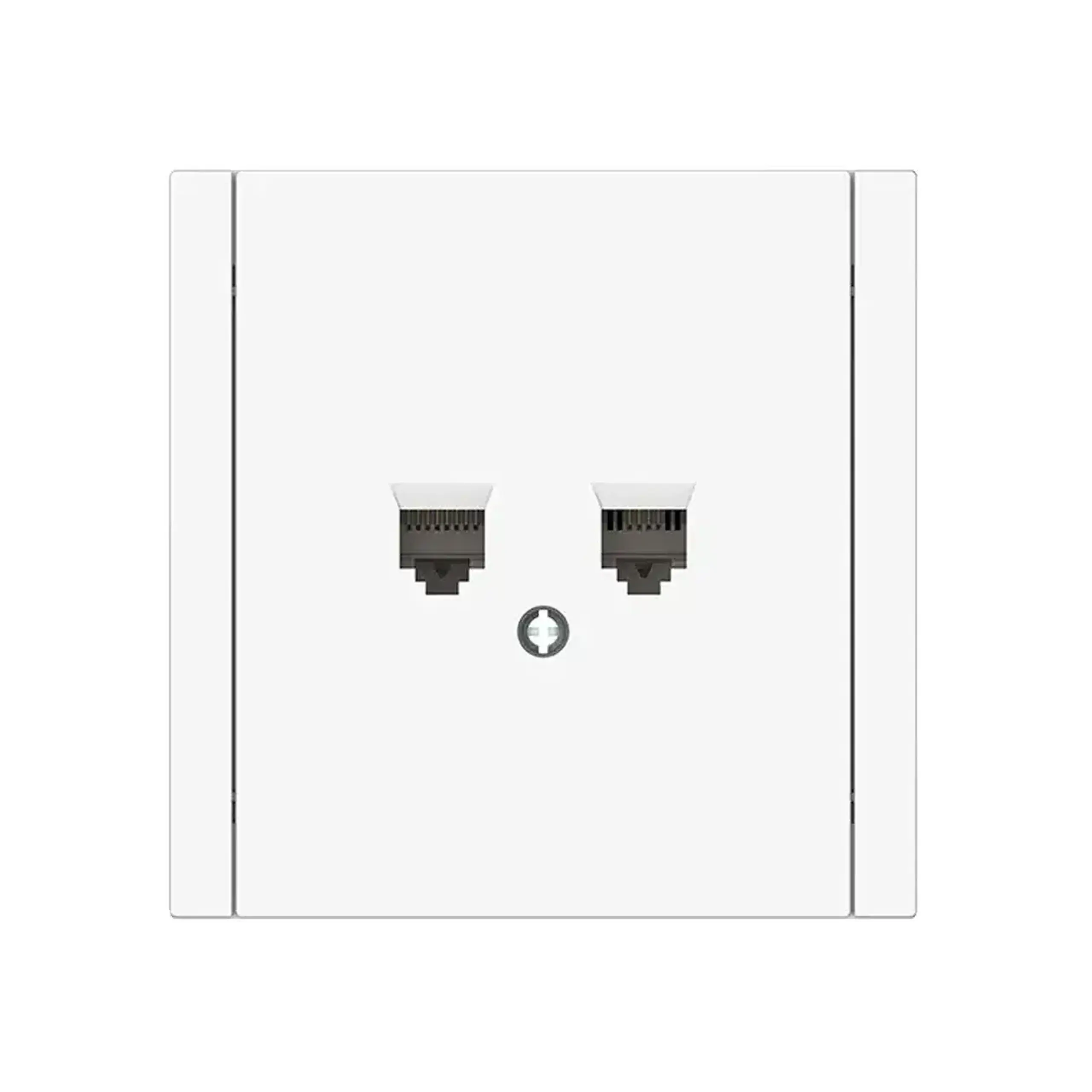Priză de date dublă REMI 10 A alb Elmos - Tip RJ11 + RJ45