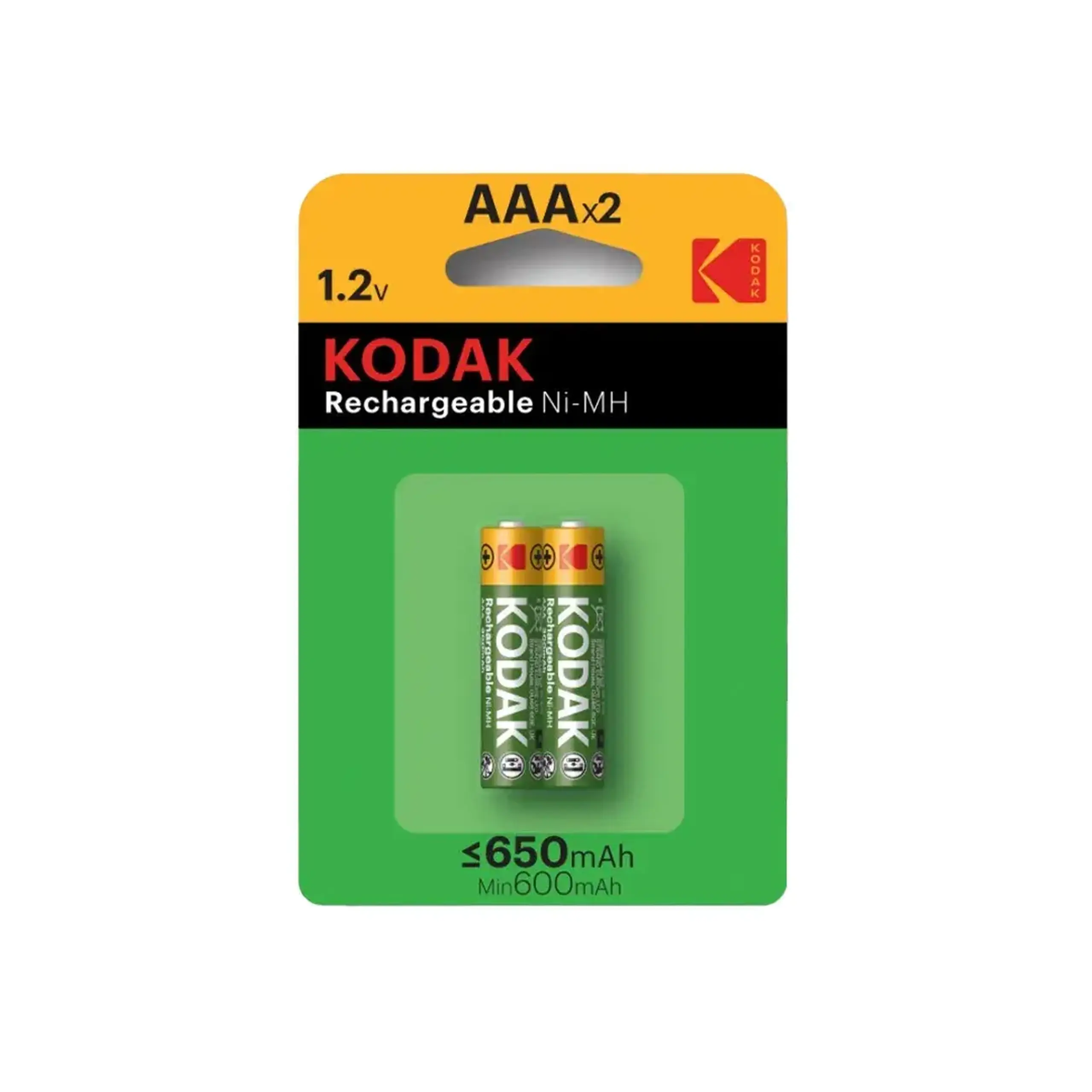 Pile electrice reîncărcabile AAA HR03 650 mAh 1.2 V 2 buc. Kodak