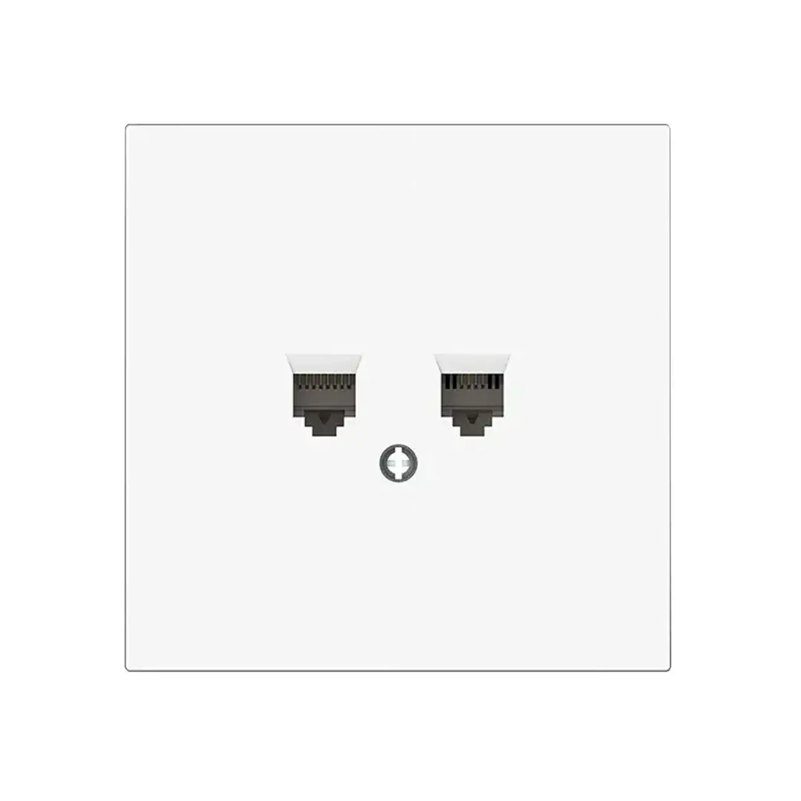 Priză de date dublă ARIS 10 A alb Elmos - Tip RJ11 + RJ45