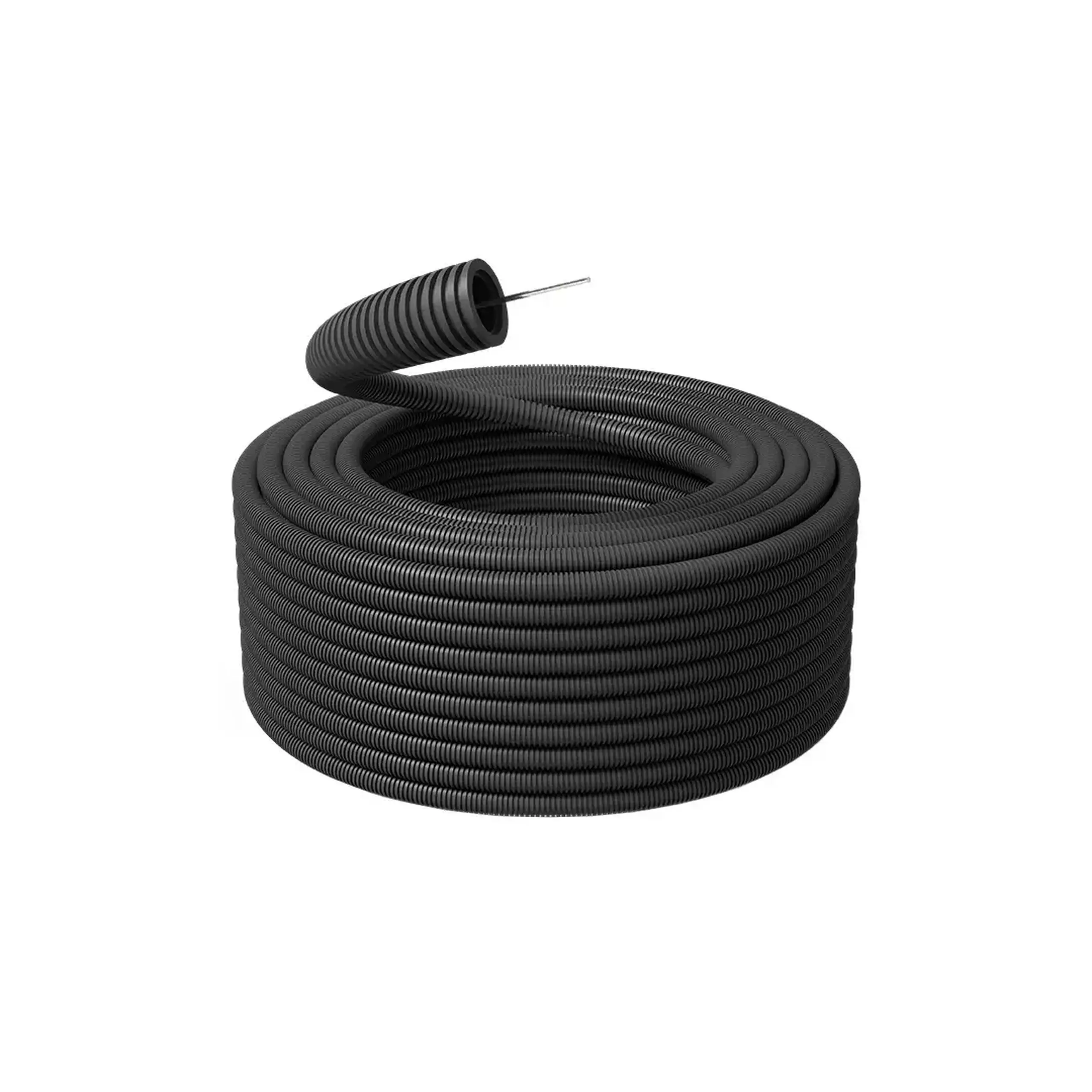 Tub gofrat cu sondă 750N 25 mm Negru Pmflex - Dimensiuni (L x W x H x Ø) 25 mm