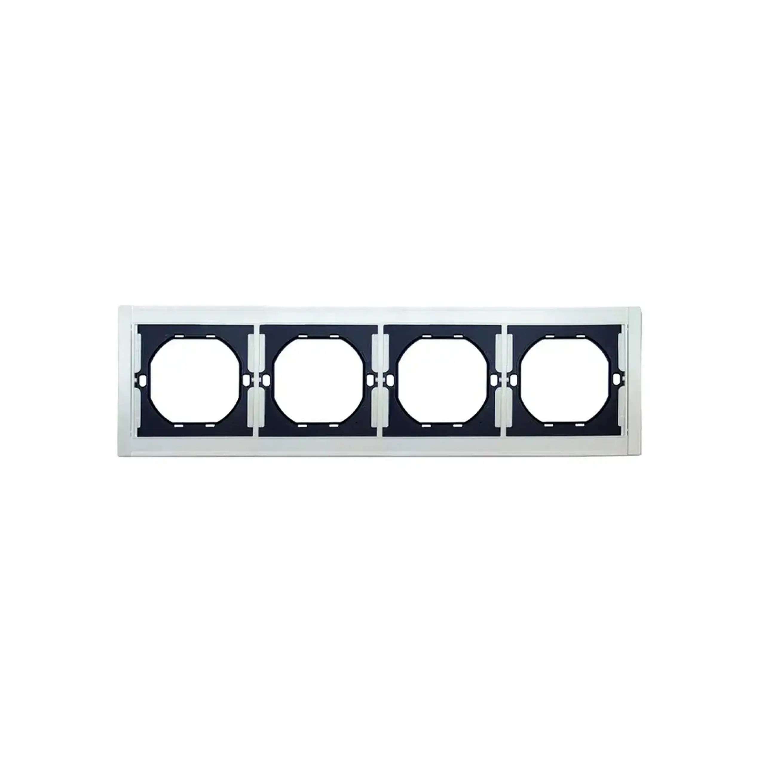 Ramă cu 4 locuri REMI Alb Orizontal/vertical Elmos - Dimensiuni (L x W x H x Ø) 297 x 85 mm