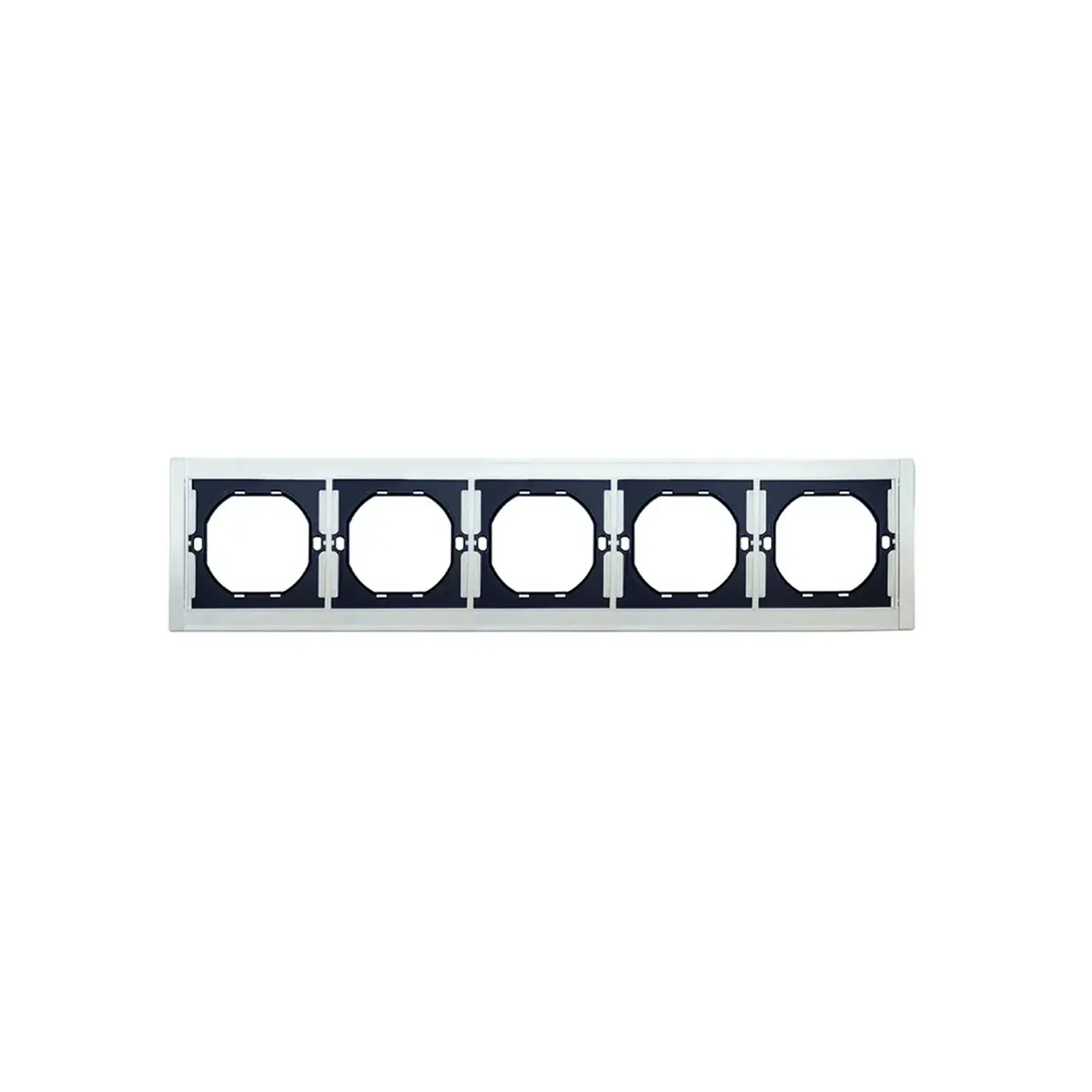 Ramă cu 4 locuri REMI Alb Orizontal/vertical Elmos - Dimensiuni (L x W x H x Ø) 368 x 85 mm
