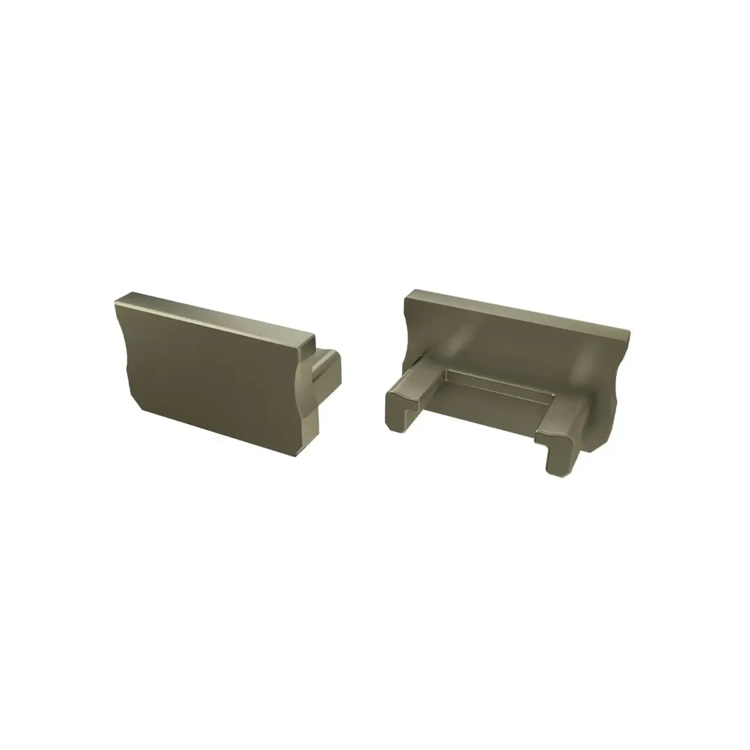 Capac pentru profil LED Tip A 10 buc. Lumines - Culoare Inox