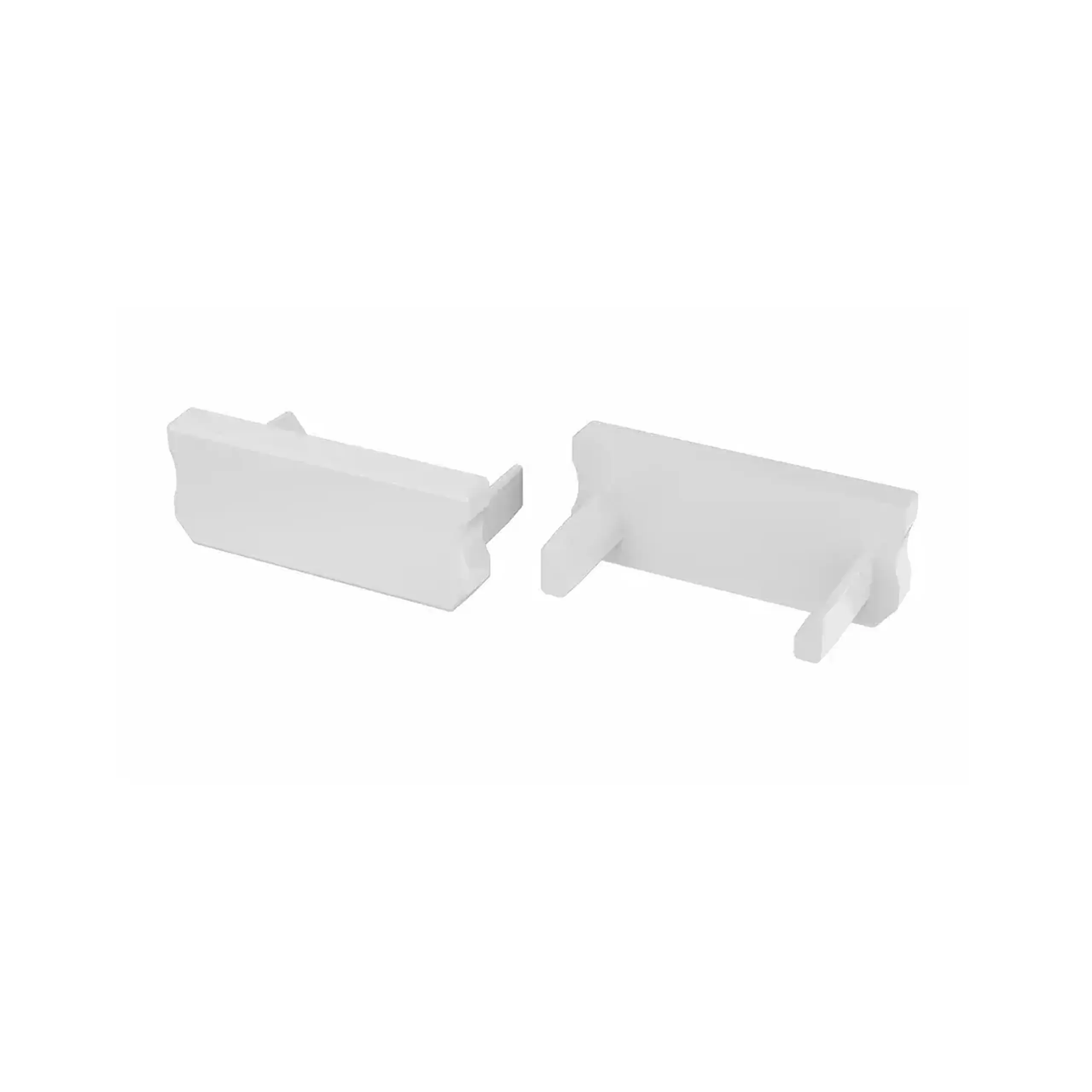 Capac pentru profil LED Tip D 10 buc. Lumines - Culoare Alb