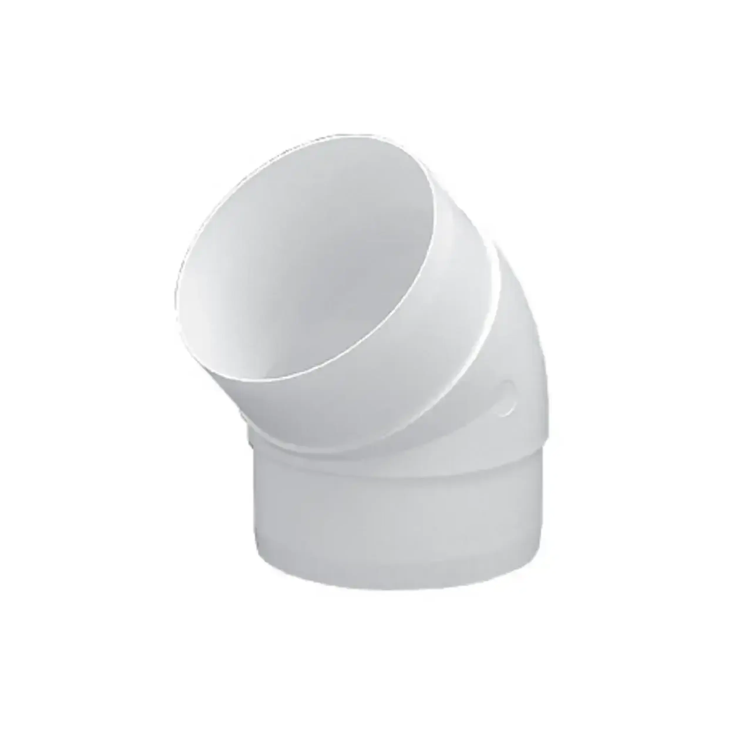 Conector de aeroduct KO100-45 100 mm Plastic Alb Ventika