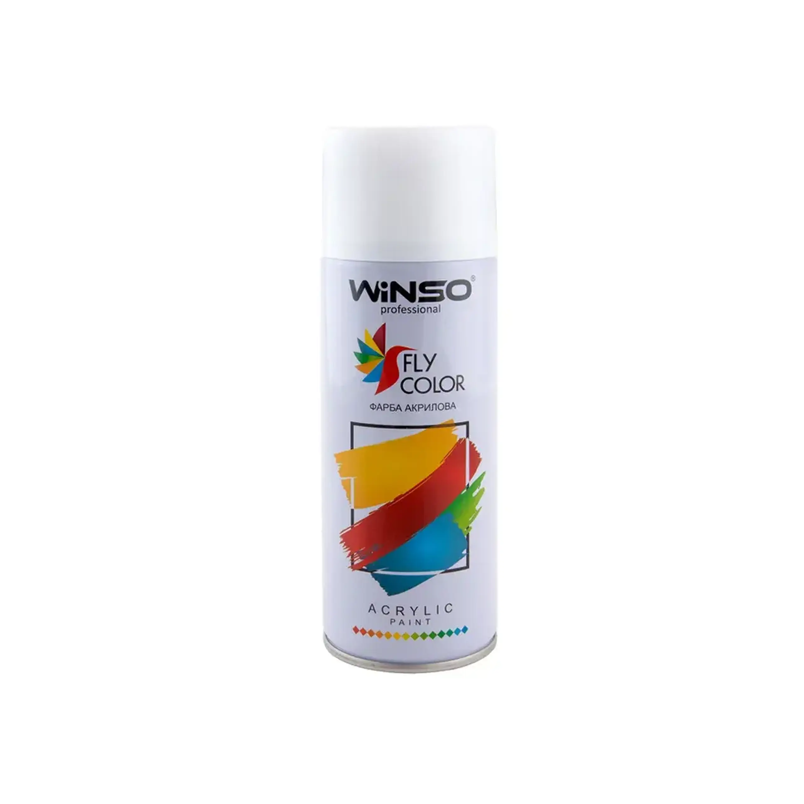 Vopsea spray acrilică Fly Color Alb mat 450 ml WINSO