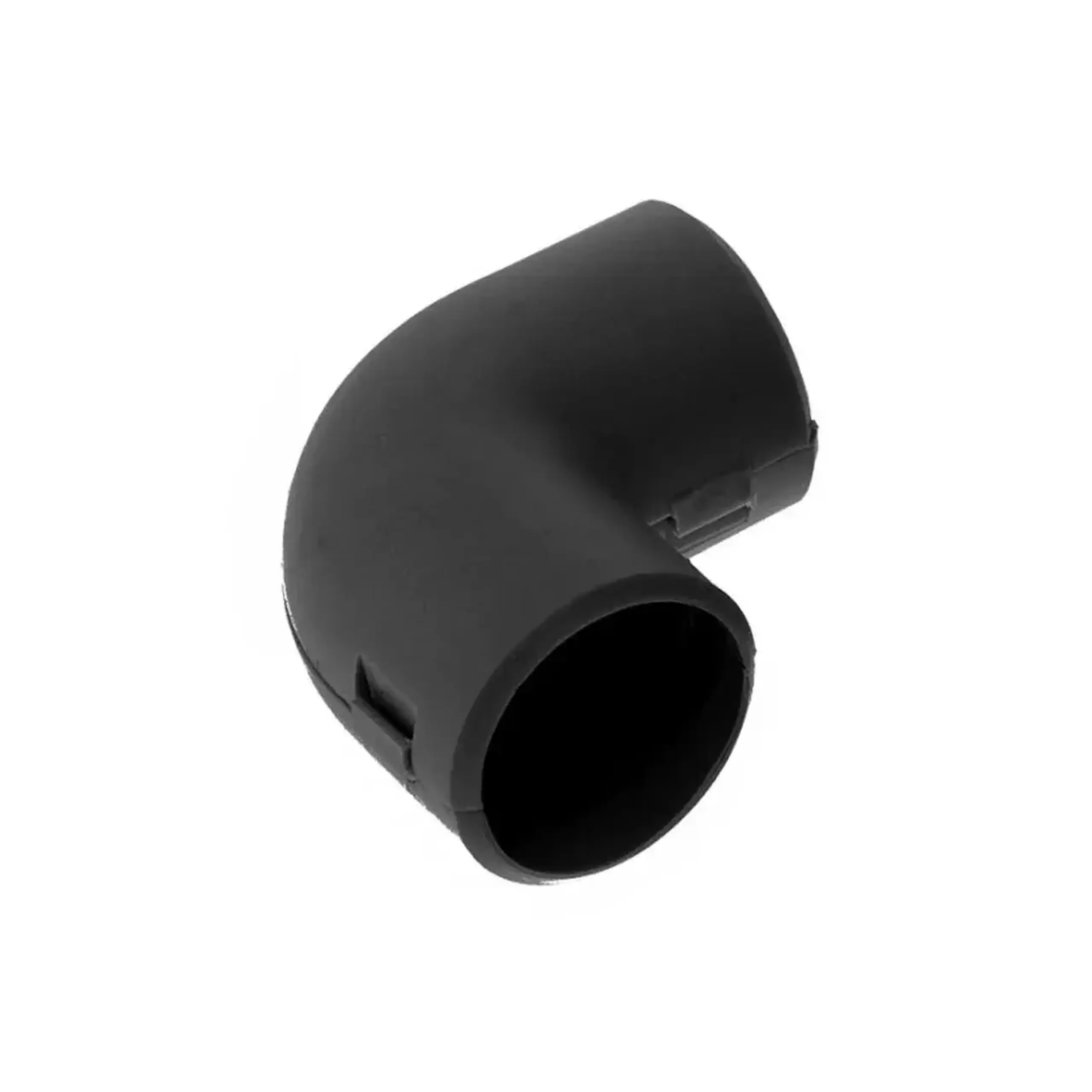 Cot rotund 90° pentru țevi 16 mm PVC - Negru 20 mm (L x W x H x Ø)