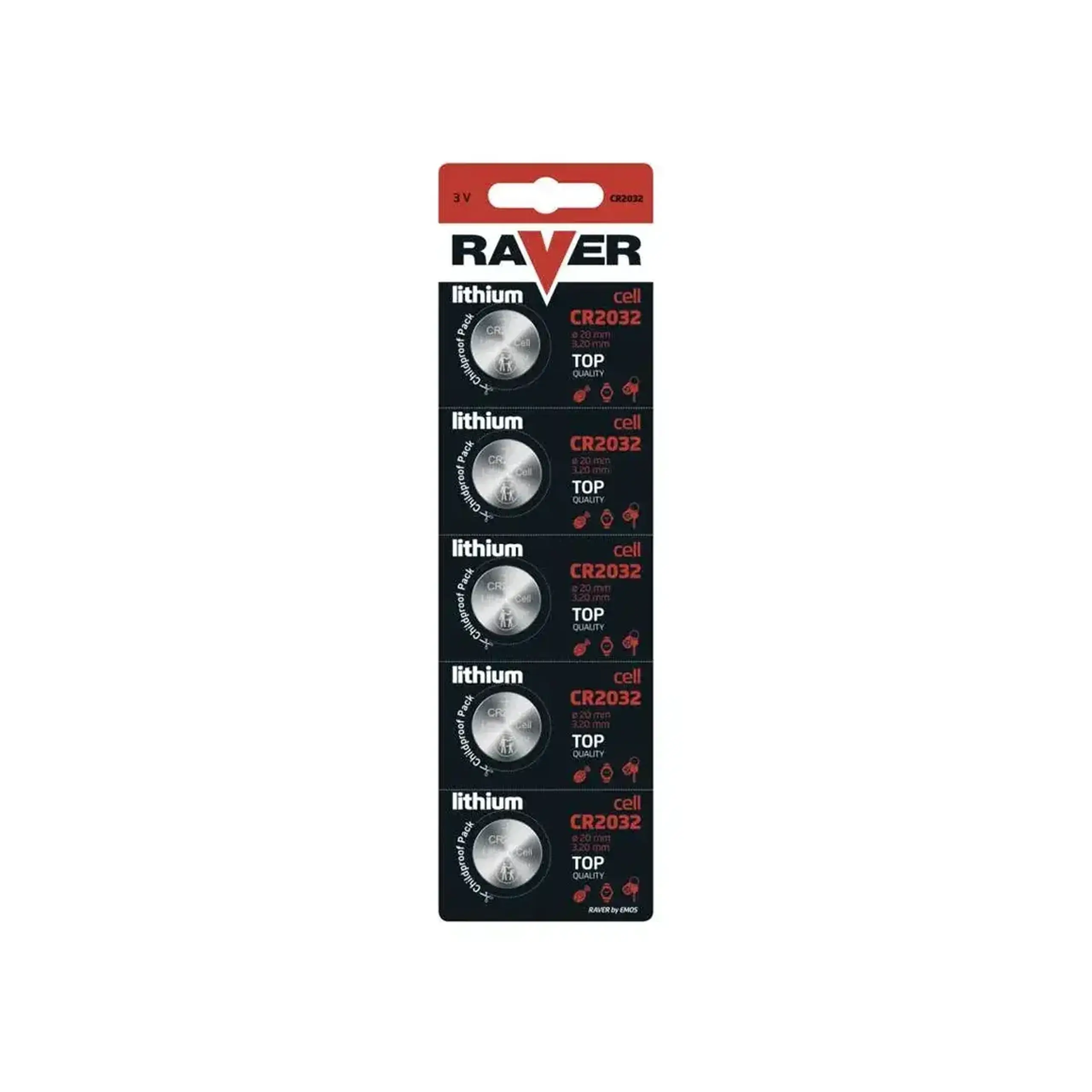 Pile electrice CR2032 220 mAh 3 V 5 buc. EMOS