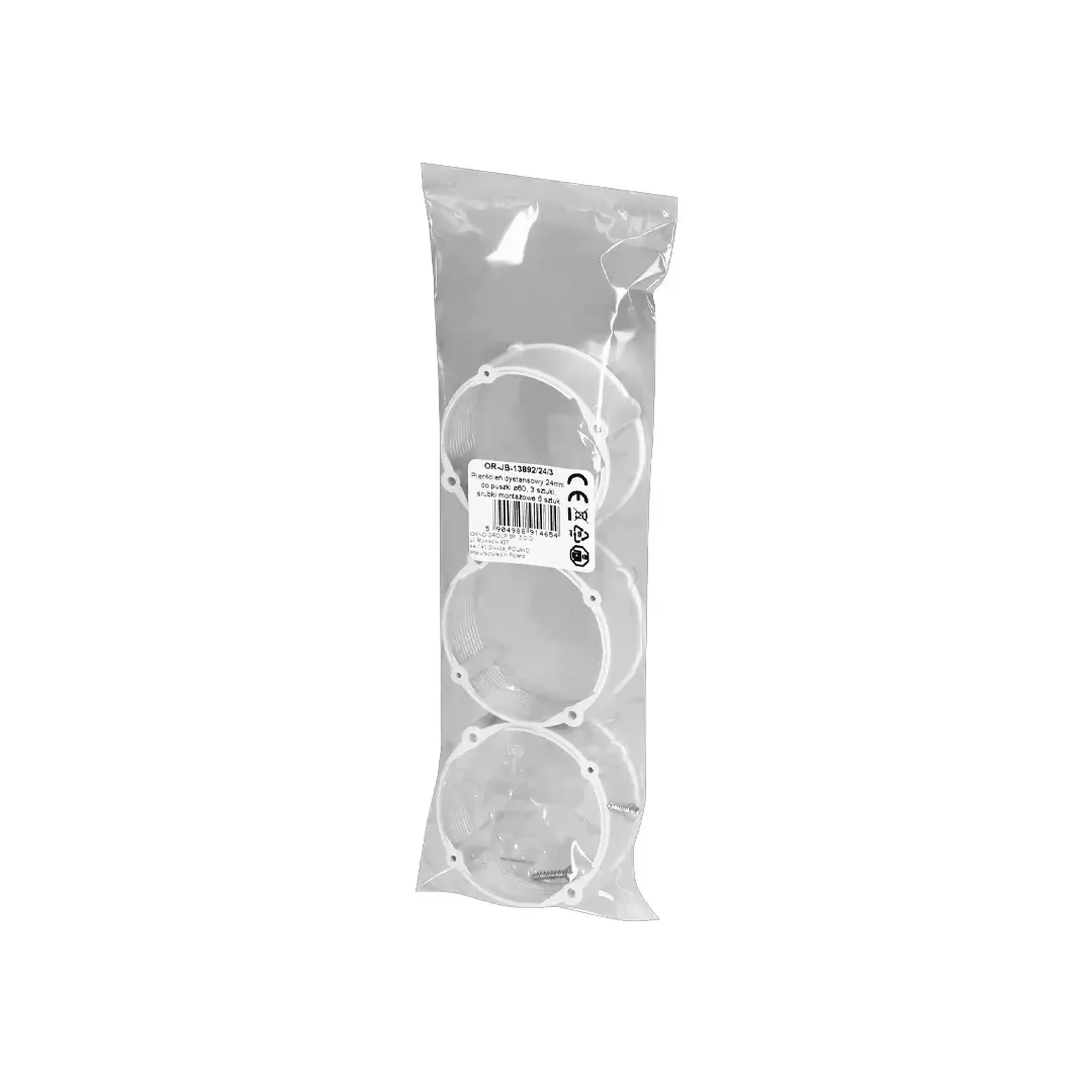 Inel de extensie 3 buc. 60 x 24 mm Plastic ORNO