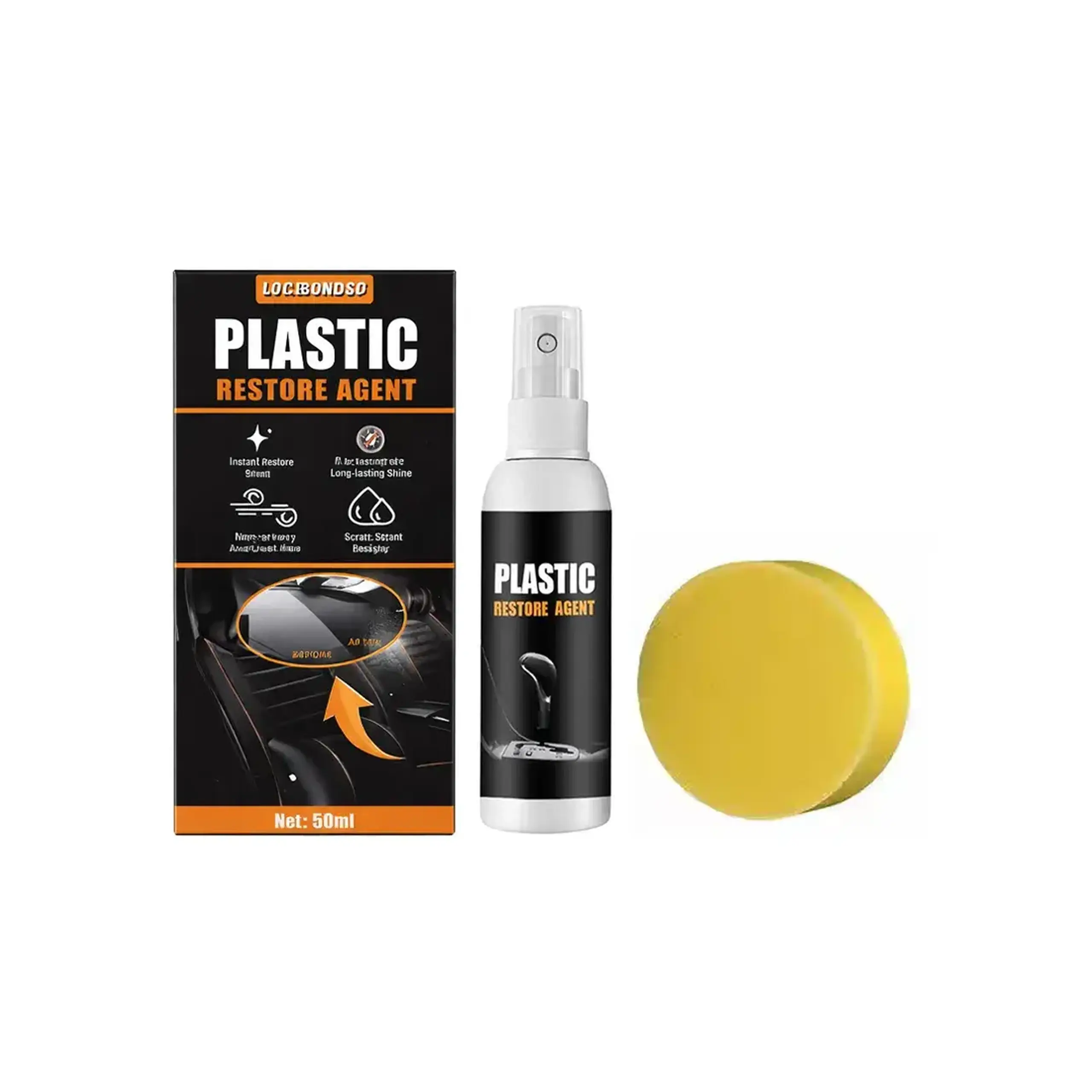 Set pentru lustruirea plasticlui Locbondso