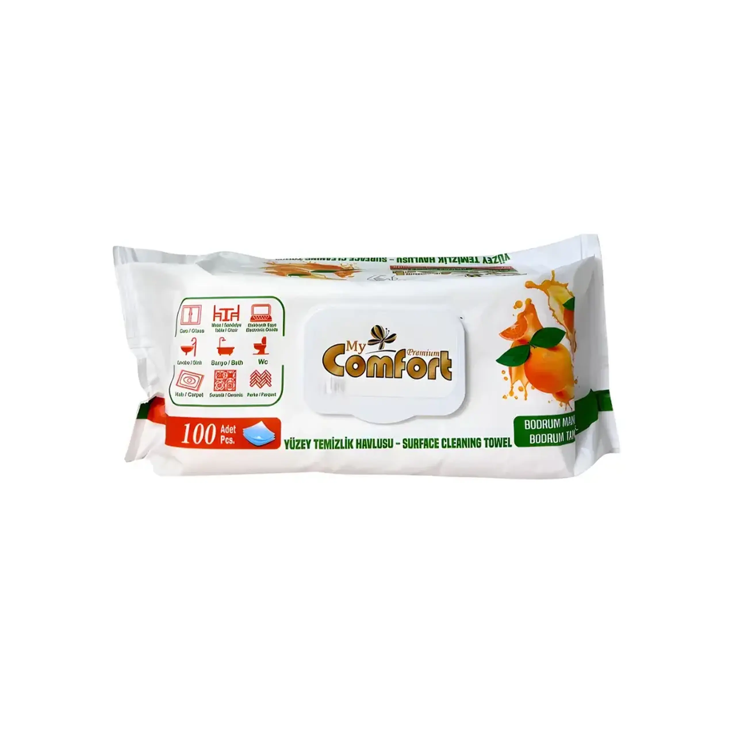Șervețele umede BODRUM TANGERINE 100 buc. My Comfort