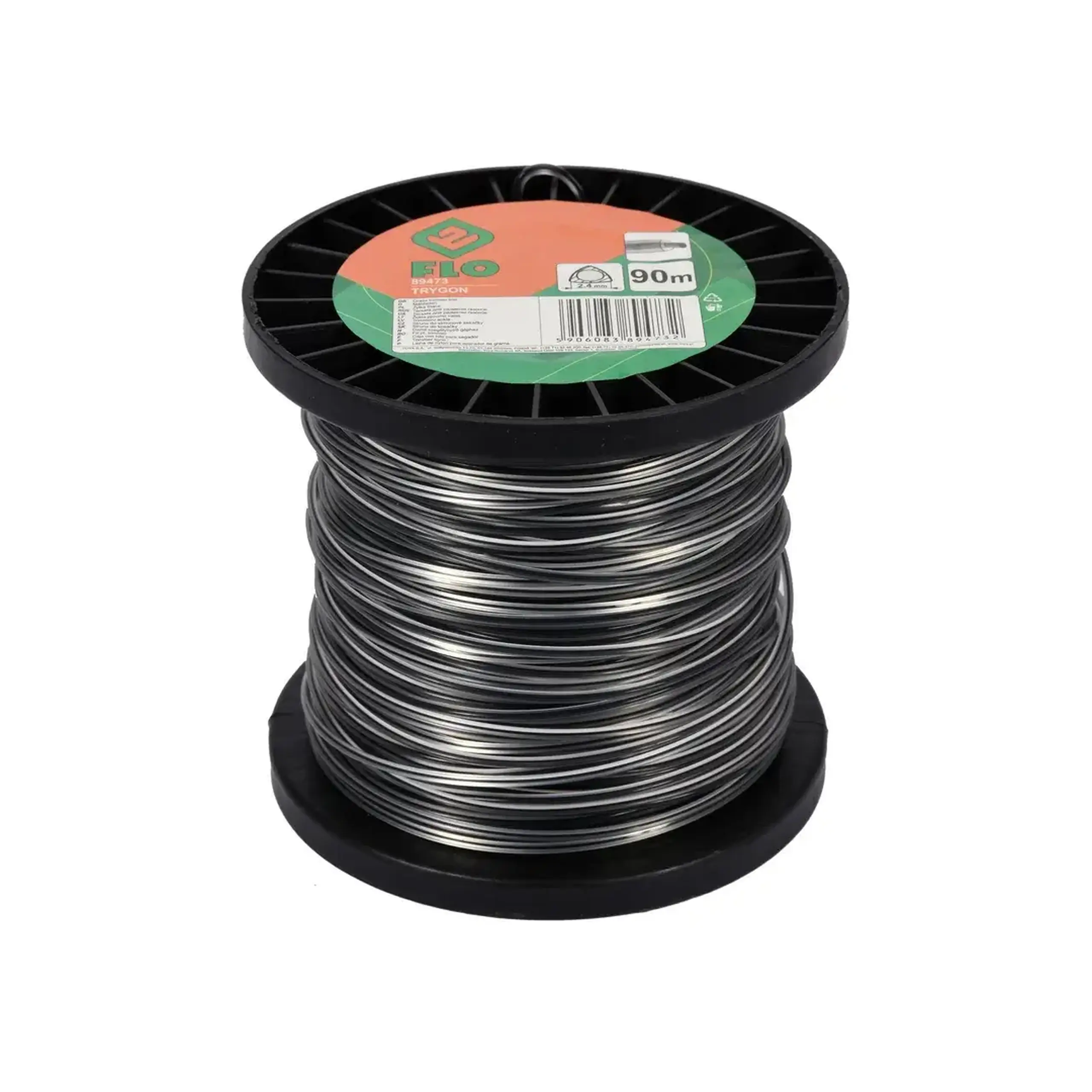 Fir pentru trimmer TRYGON 2.4 mm x 15 m Triunghi Flo - Dimensiuni (L x W x H x Ø) 2.4 mm x 90 m