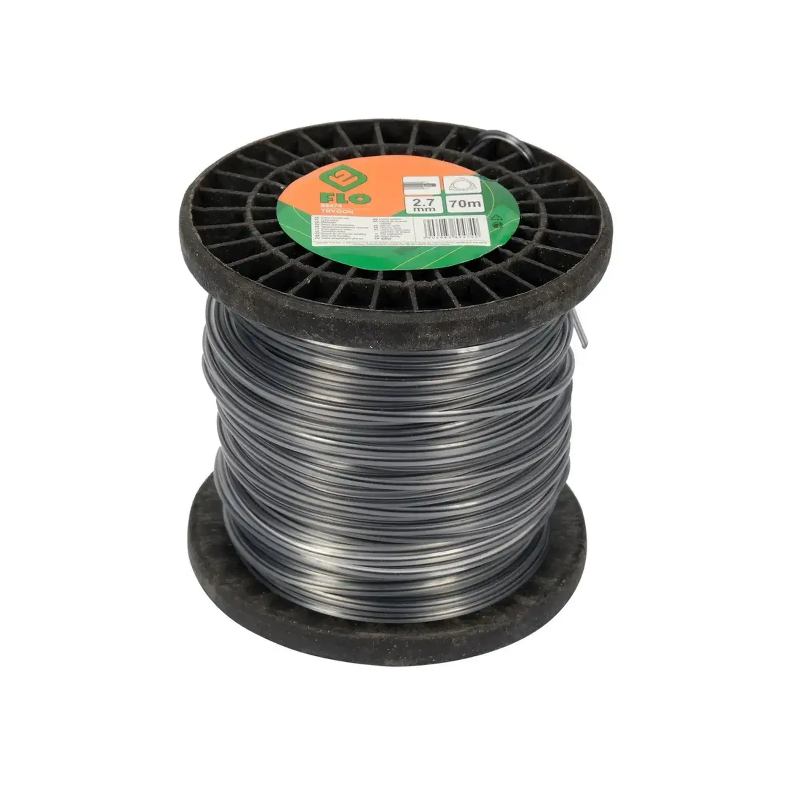 Fir pentru trimmer TRYGON 2.7 mm x 15 m Triunghi Flo - Dimensiuni (L x W x H x Ø) 2.7 mm x 70 m