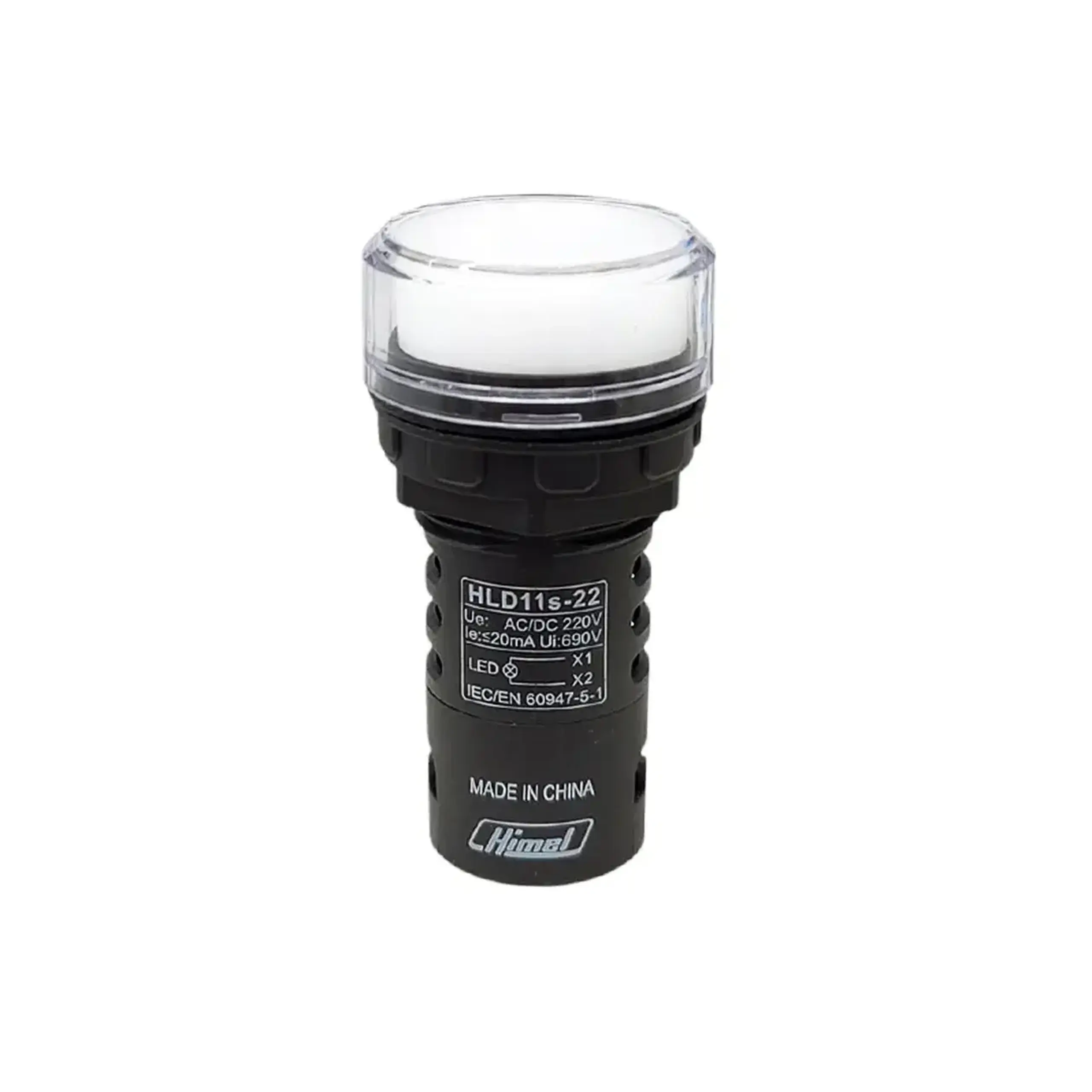 Lampă de semnalizare HLD11s 220 - 240 V Roșu Himel - Culoare Alb