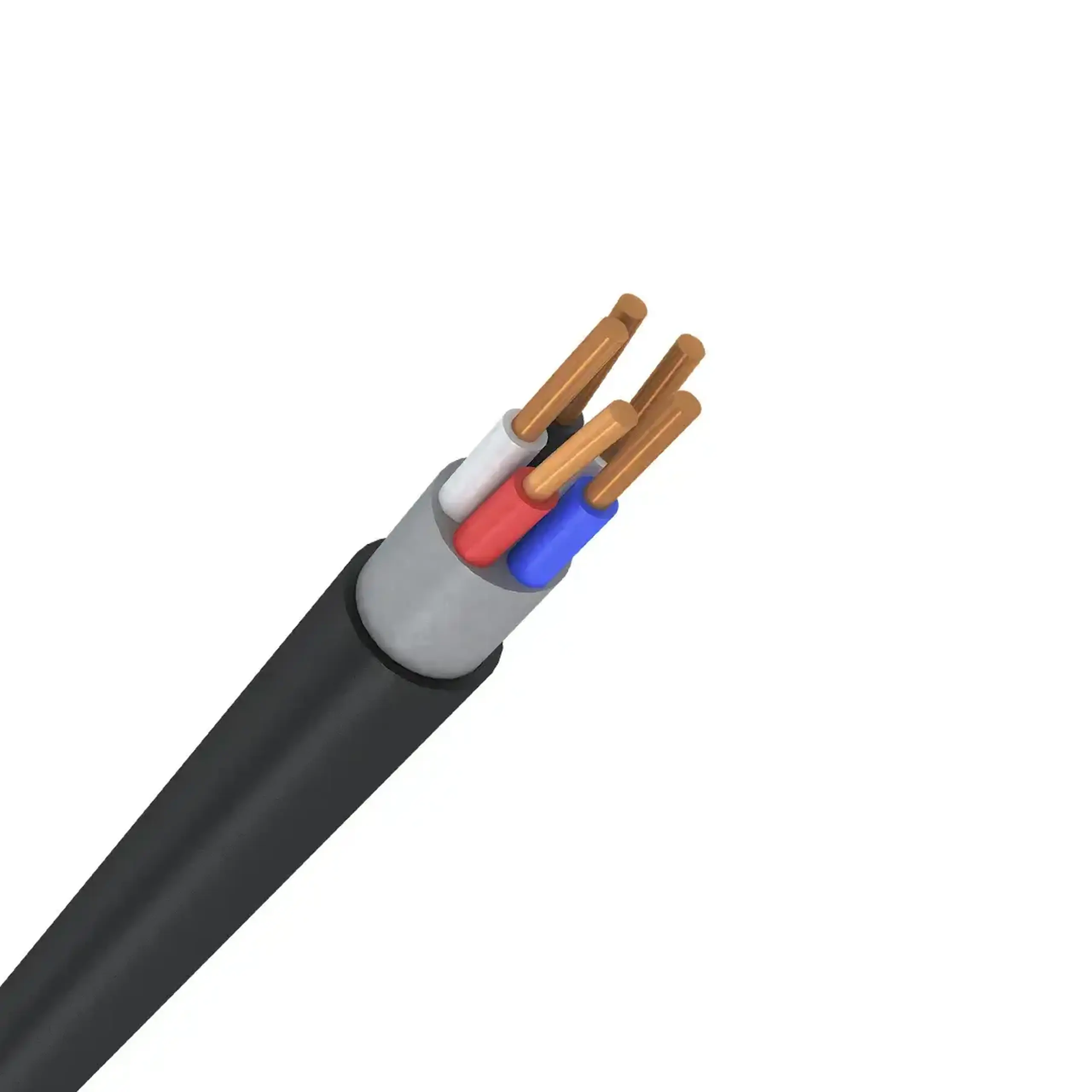 Cablu KVVGng-LS 5 * 1.0 mm² Negru Cupru