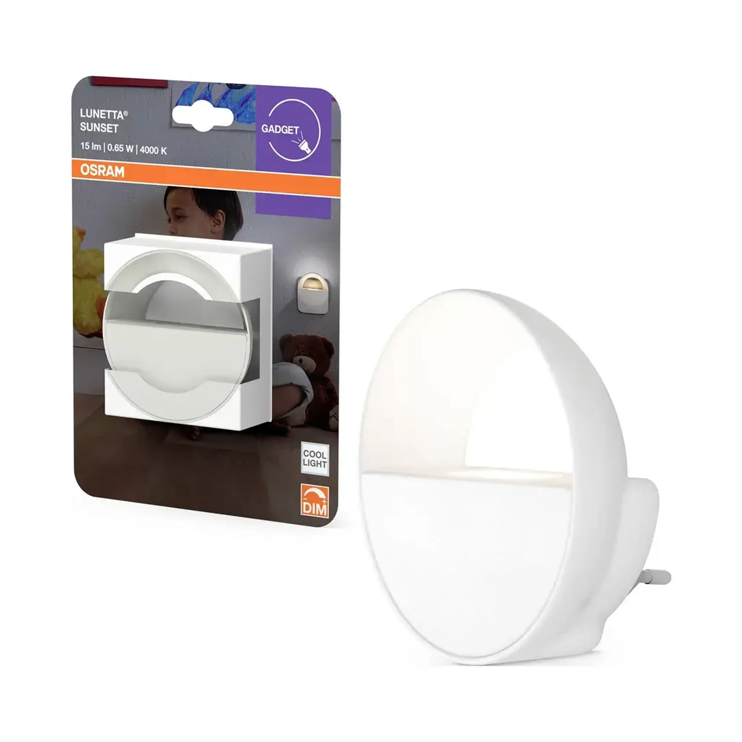 Lampă de veghe LUNETTA SUNSET 0.65 W LED 220 - 240 V OSRAM