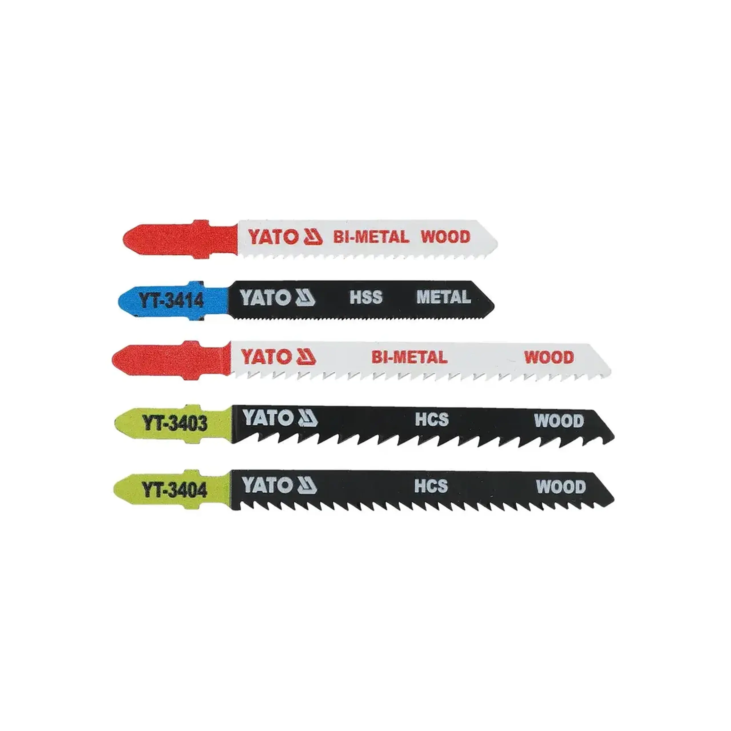 Set pânze pentru lemn și metal Pentru fierăstrău vertical (pendular) 75 - 100 mm 5 buc. Yato - Tip material Oțel