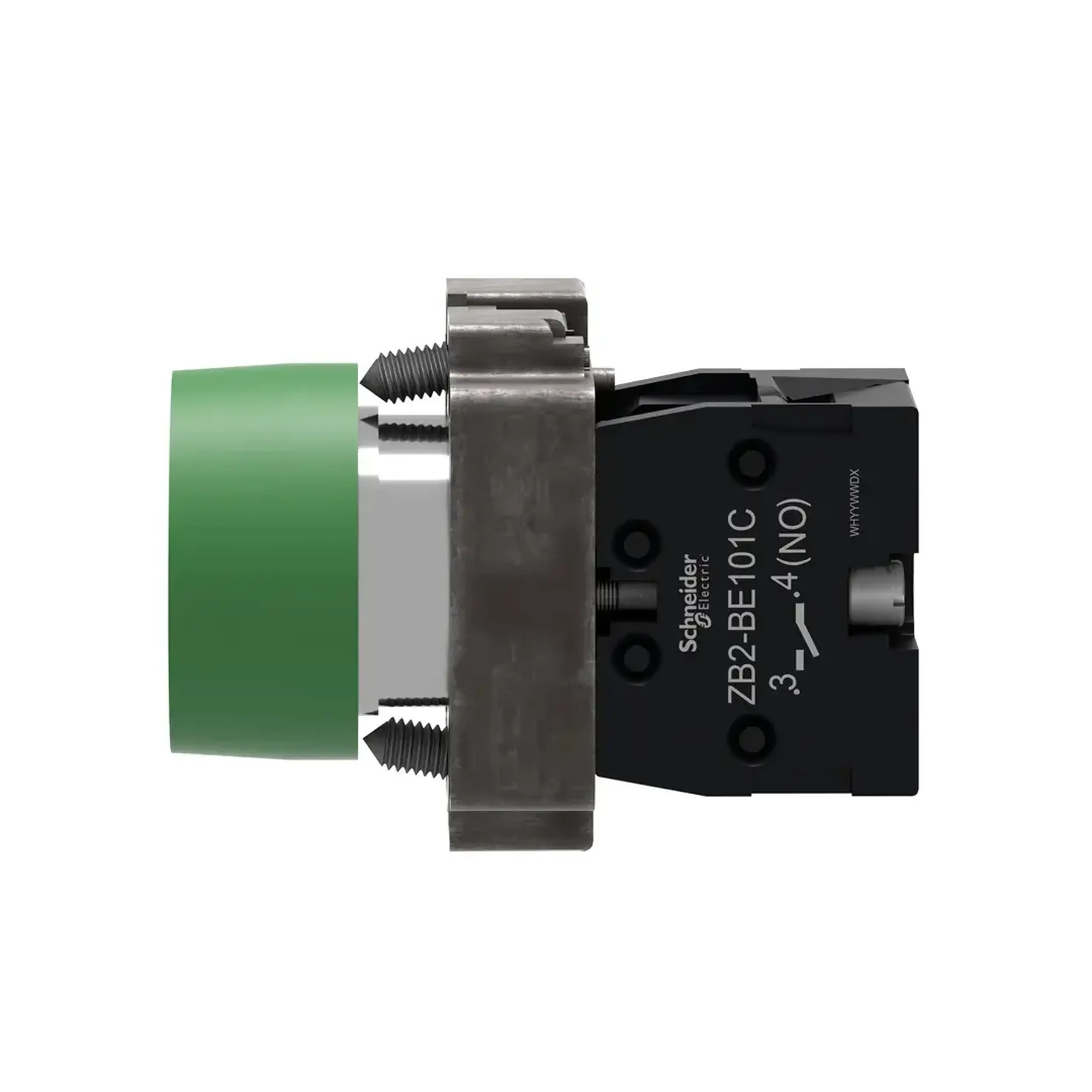 Buton cu revenire 220 - 240 V 3 A IP66 Verde Schneider-Electric