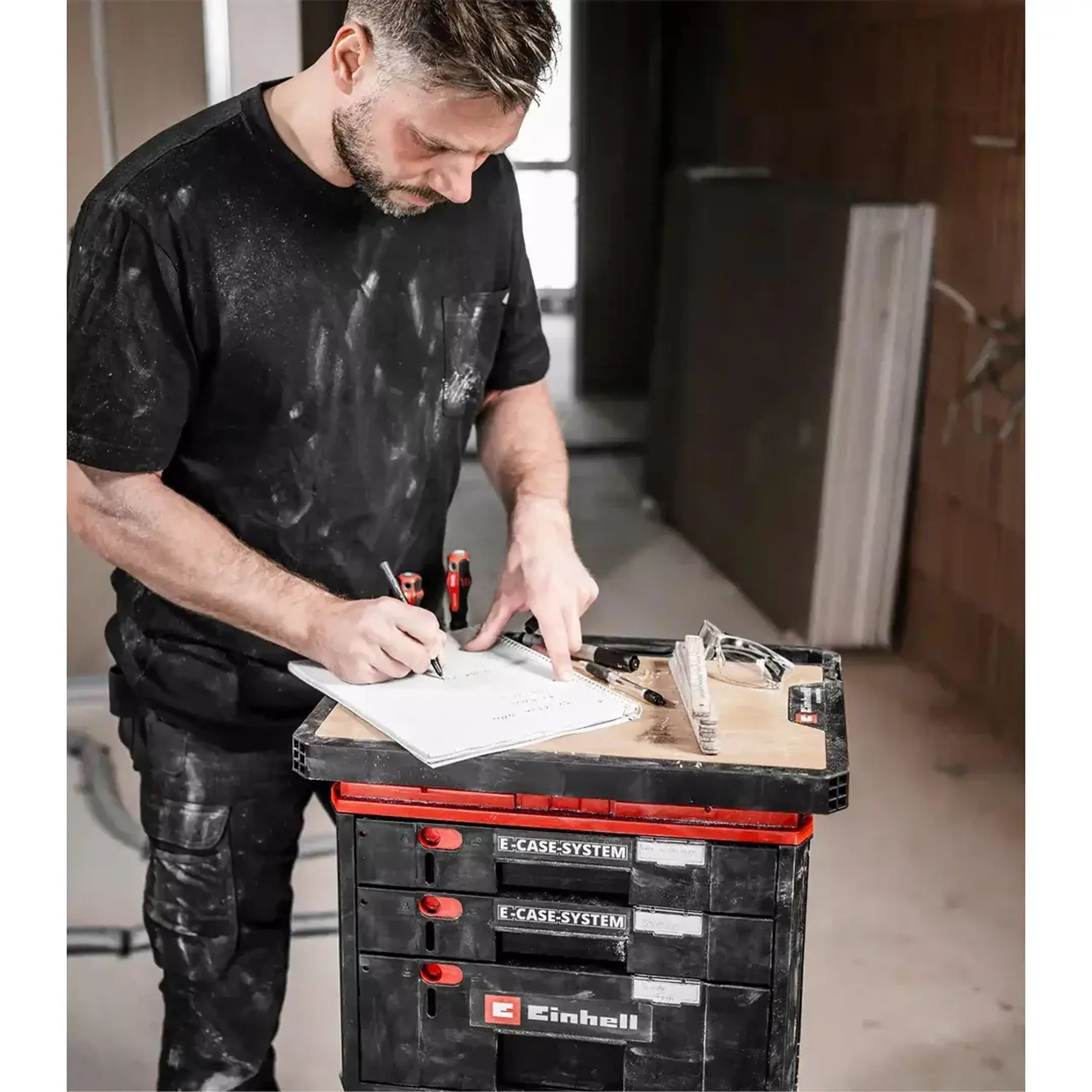 Suprafața de lucru 84 kg E-CASE Plastic/Lemn Einhell