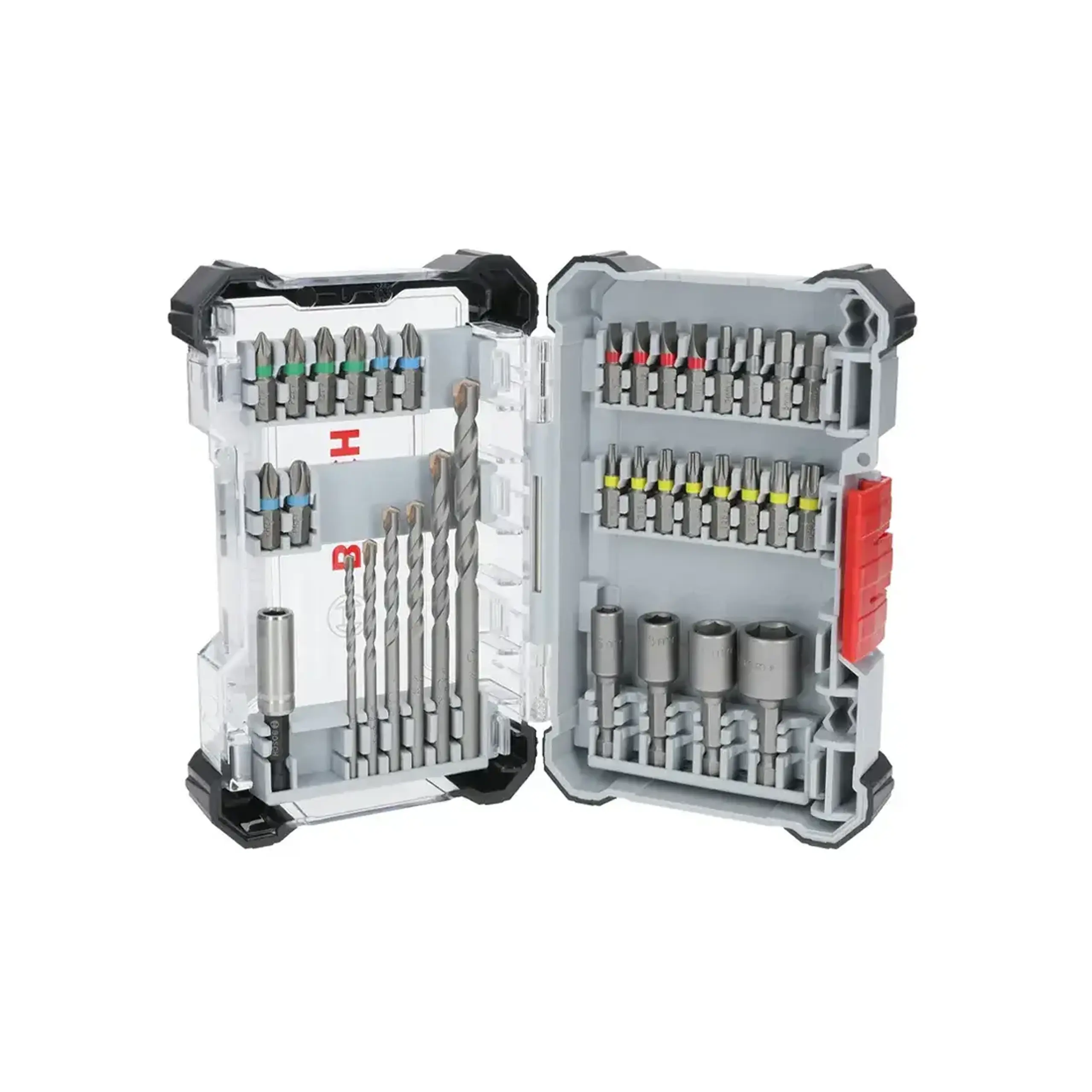 Set biți și burghie Hexagonal, Cilindric 35 buc. PH, PZ, SL, TX, HEX 1/4" 25 mm Bosch