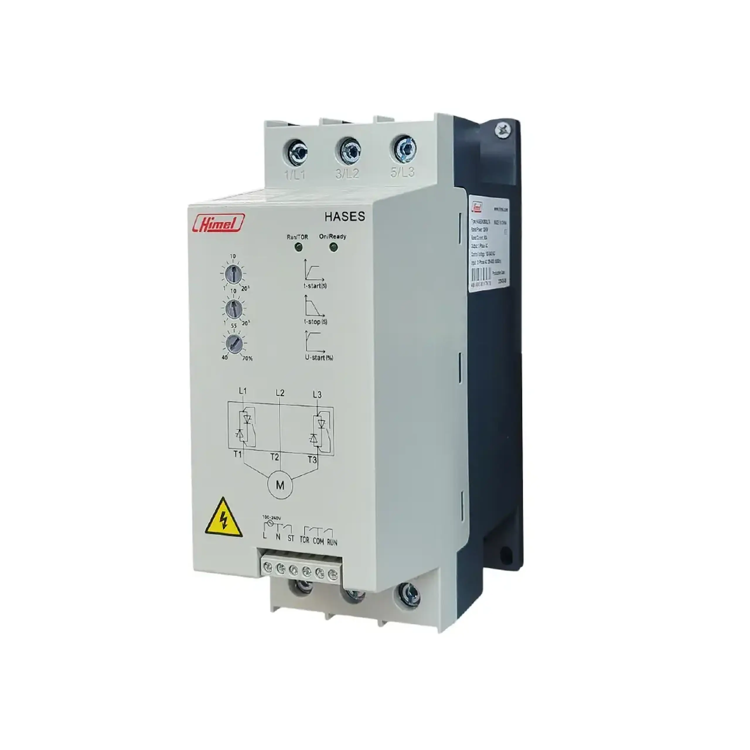 Soft starter 4 kW 208 - 600 V AC 9 A Himel - Curent (A) 60 A