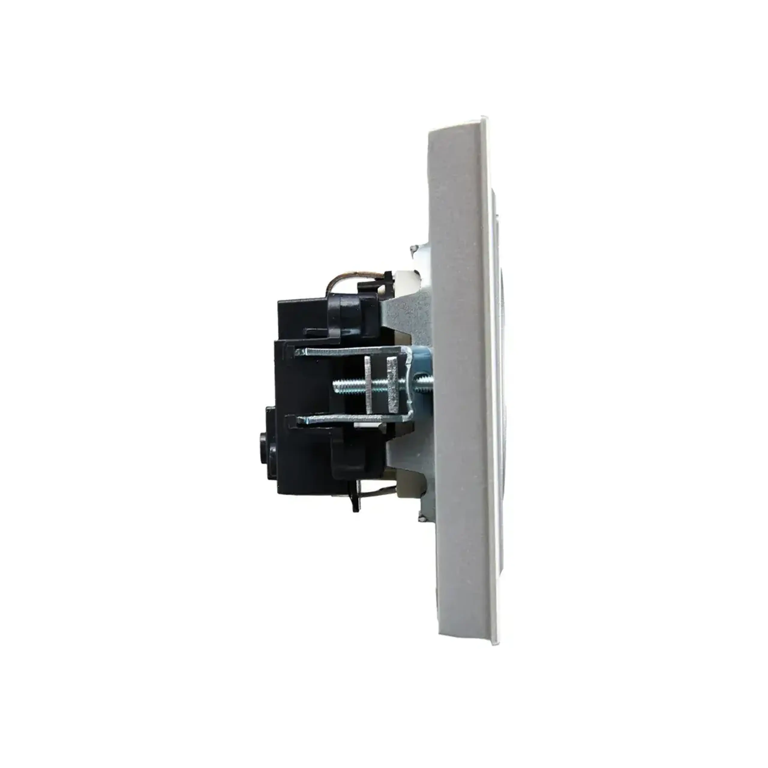 Priză cu împământare și obturator BRITE 16 A 220 - 240 V Aluminiu IEK