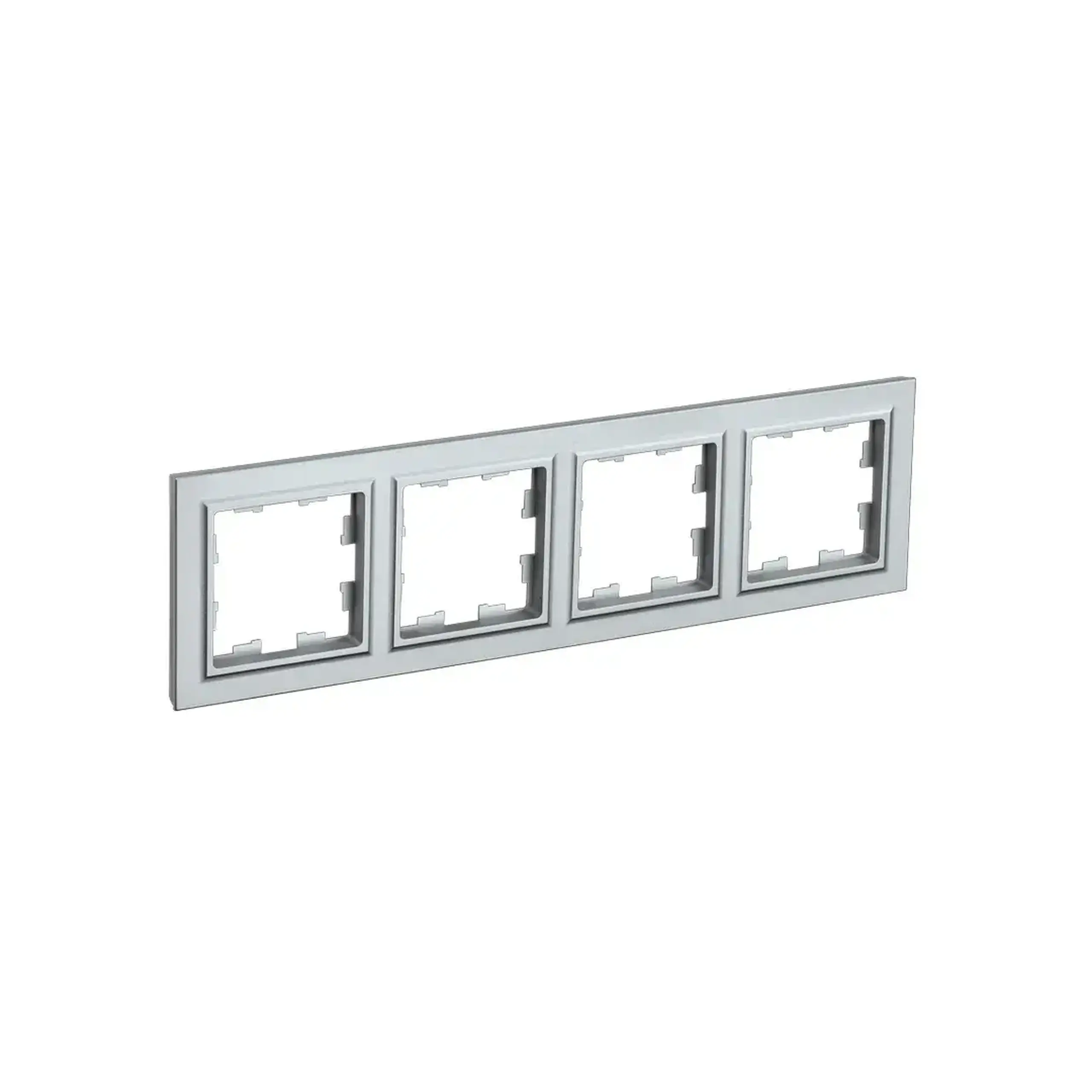 Ramă cu 4 locuri BRITE Aluminiu IEK - Dimensiuni (L x W x H x Ø) 298 x 84.1 x 10.9 mm