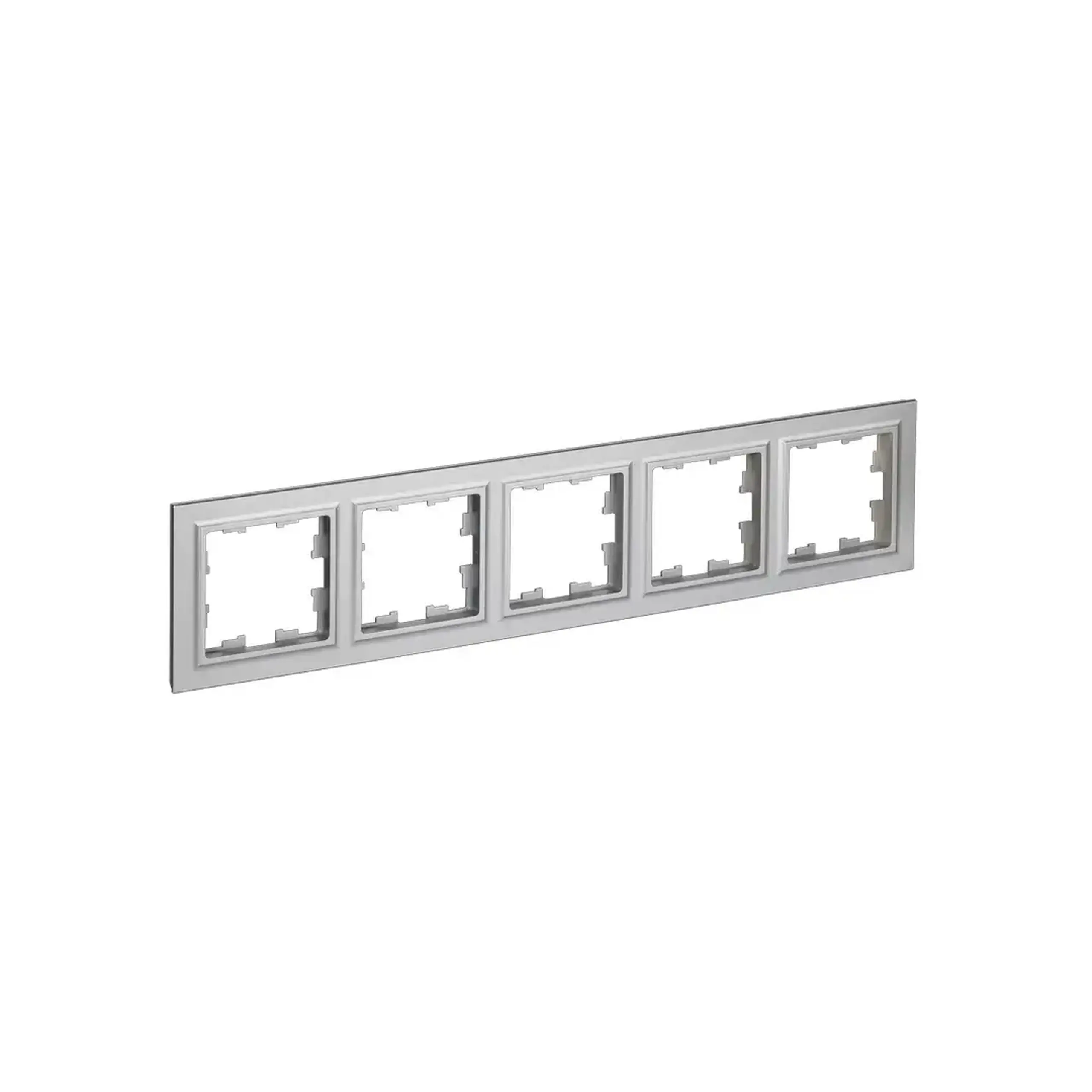 Ramă cu 4 locuri BRITE Aluminiu IEK - Dimensiuni (L x W x H x Ø) 368.8 x 84.1 x 10.9 mm