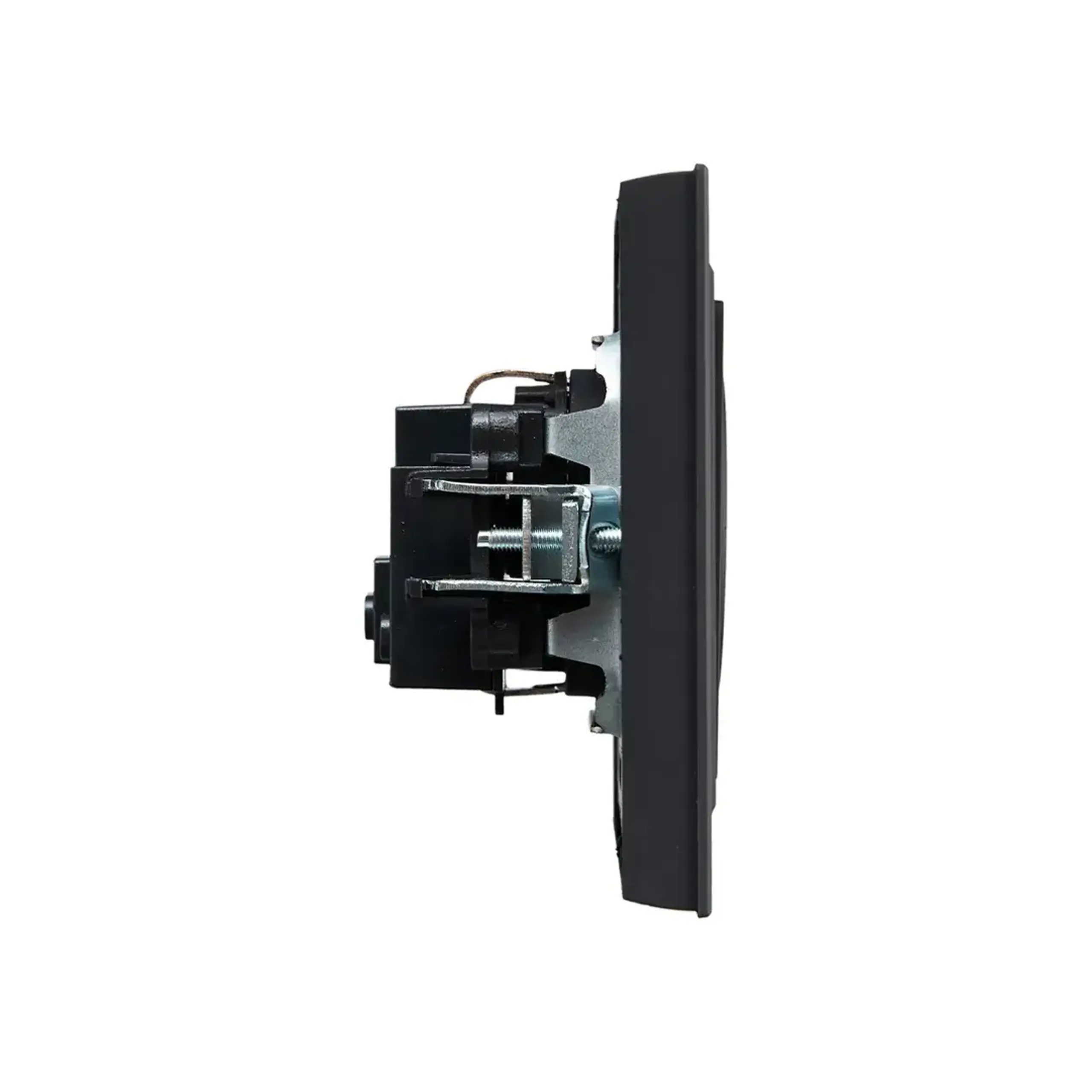 Priză cu împământare și obturator BRITE 16 A 220 - 240 V Grafit IEK