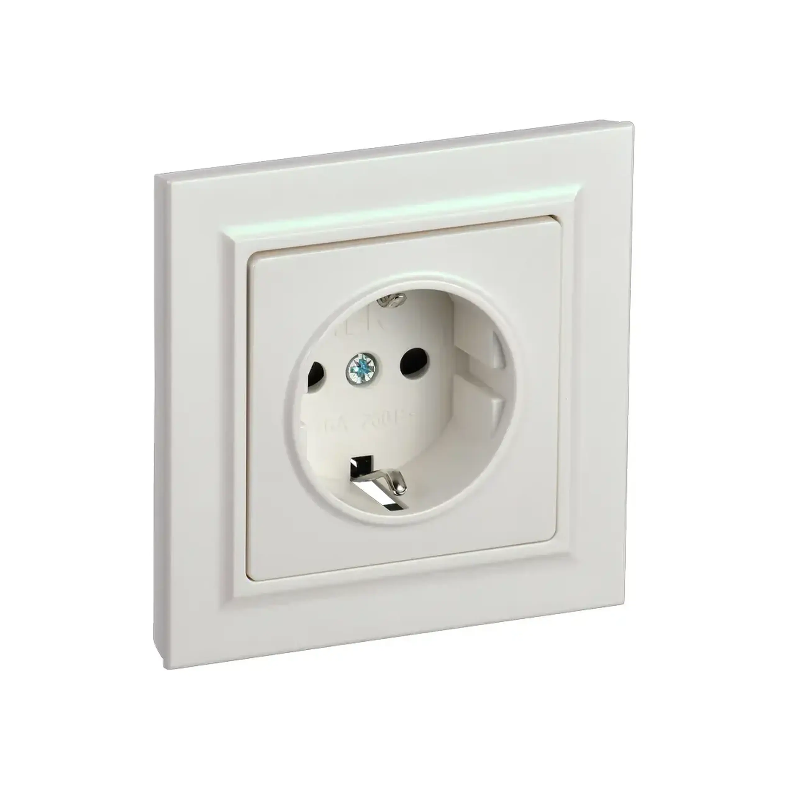 Priză cu împământare și obturator BRITE 16 A 220 - 240 V Perlă IEK