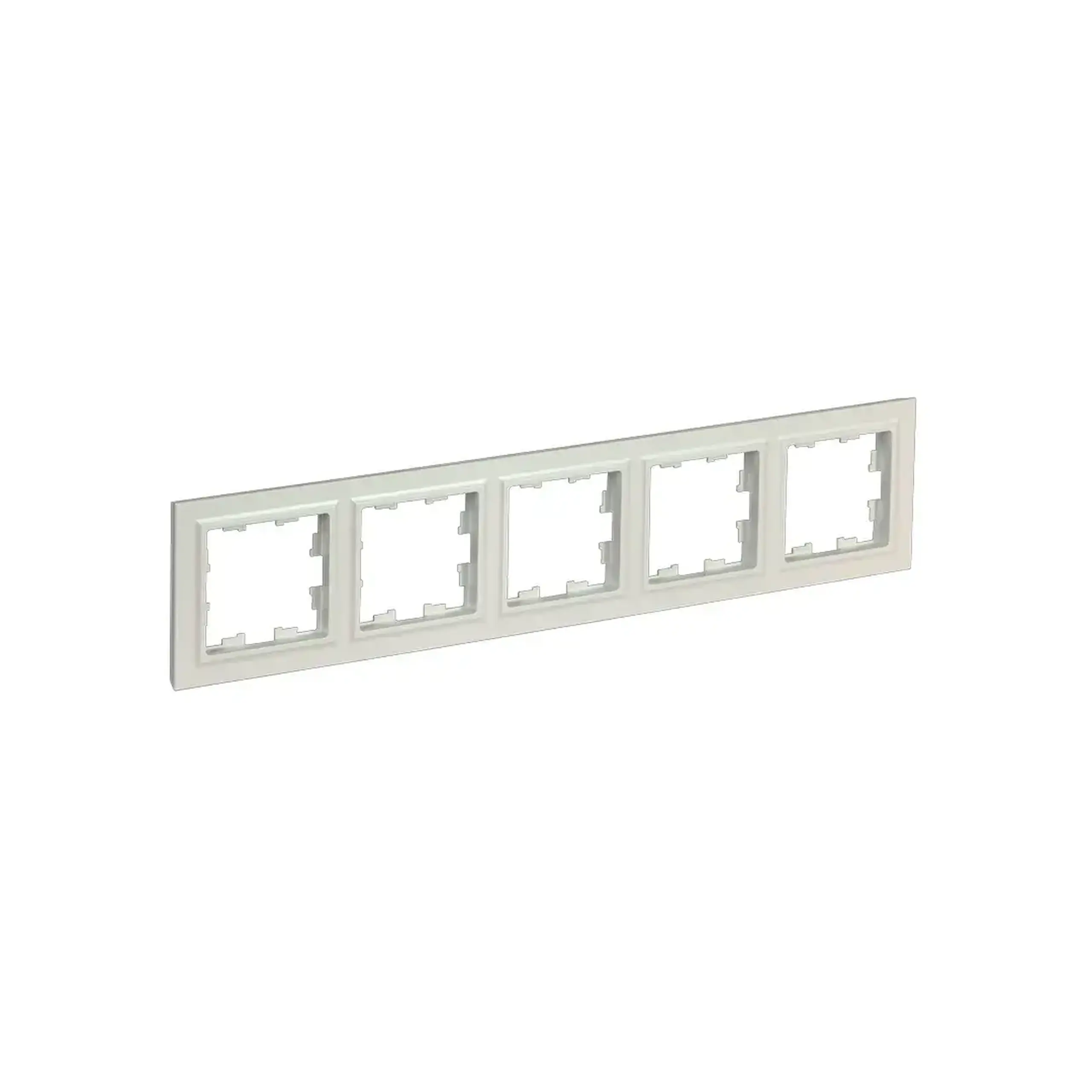 Ramă cu 4 locuri BRITE Perlă IEK - Dimensiuni (L x W x H x Ø) 368.8 x 84.1 x 10.9 mm
