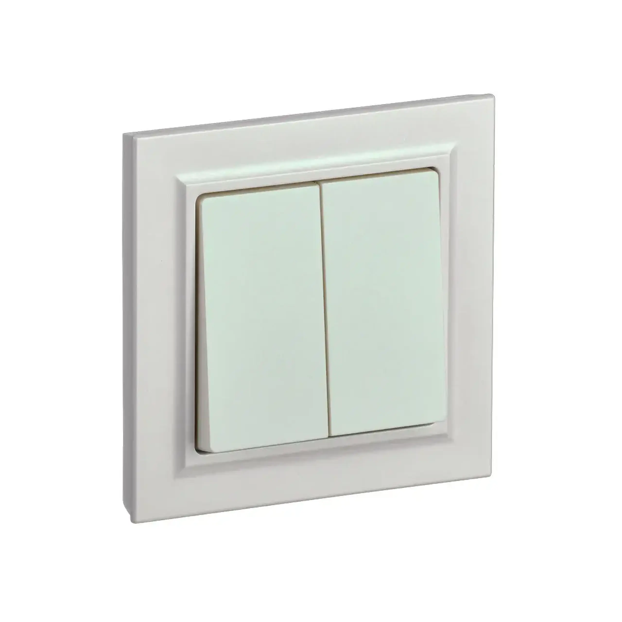 Întrerupător dublu BRITE 10 A 220 - 240 V Perlă IEK