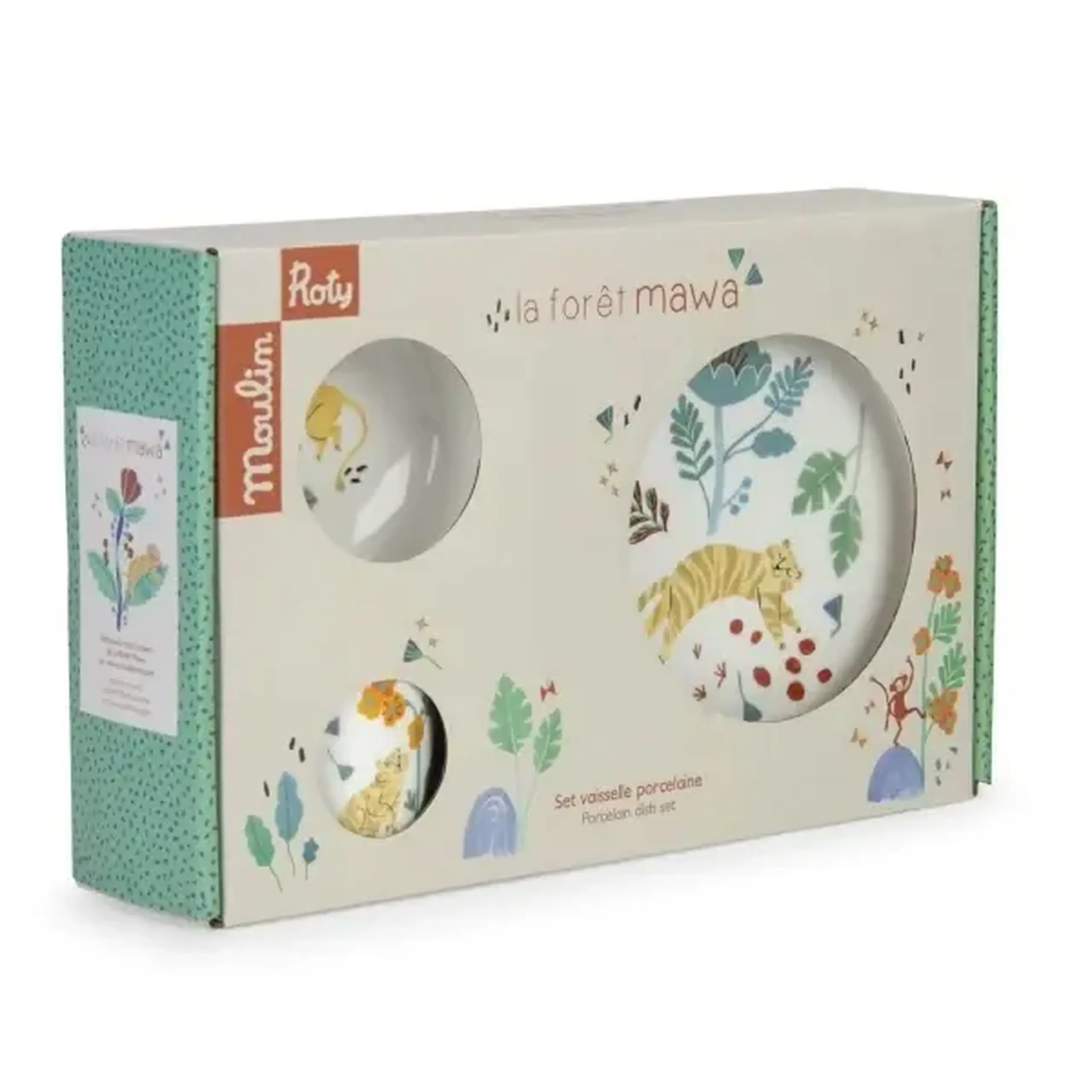 Set de masă din porțelan La forêt Mawa — Moulin Roty