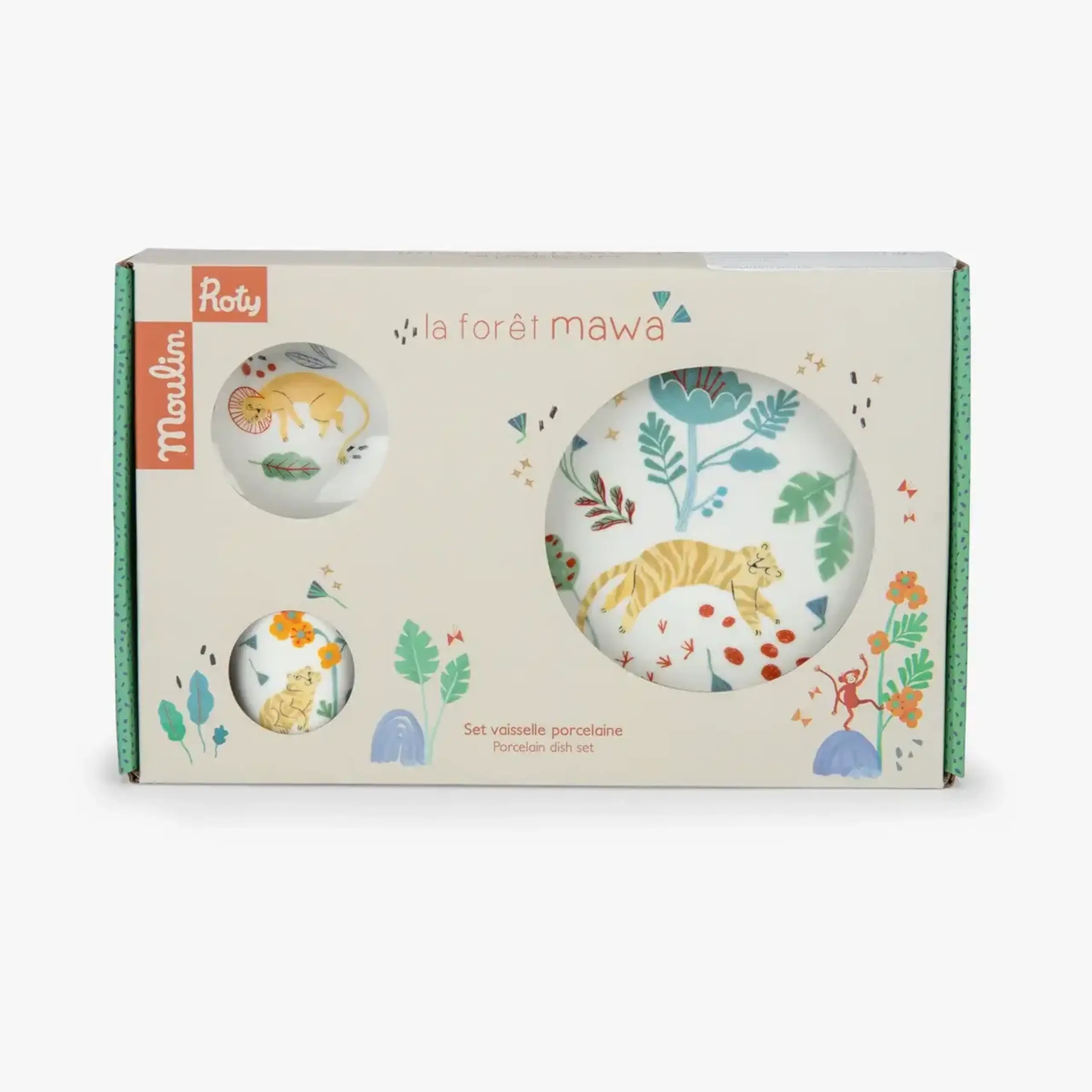 Set de masă din porțelan La forêt Mawa — Moulin Roty