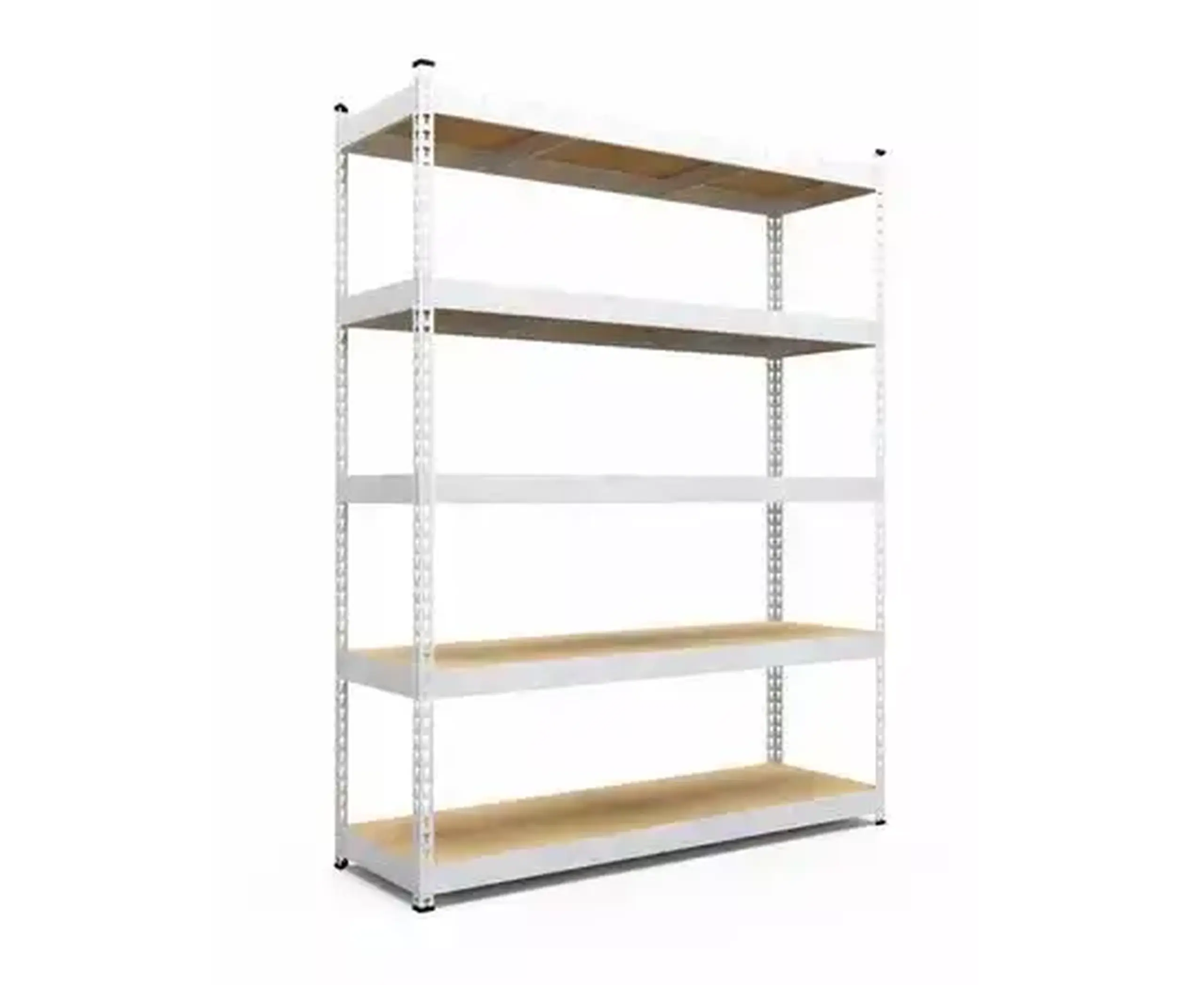 Raft metalic de depozitare Nex Titan 2160x1200x600 mm, 5 rafturi MDF, galvanizat