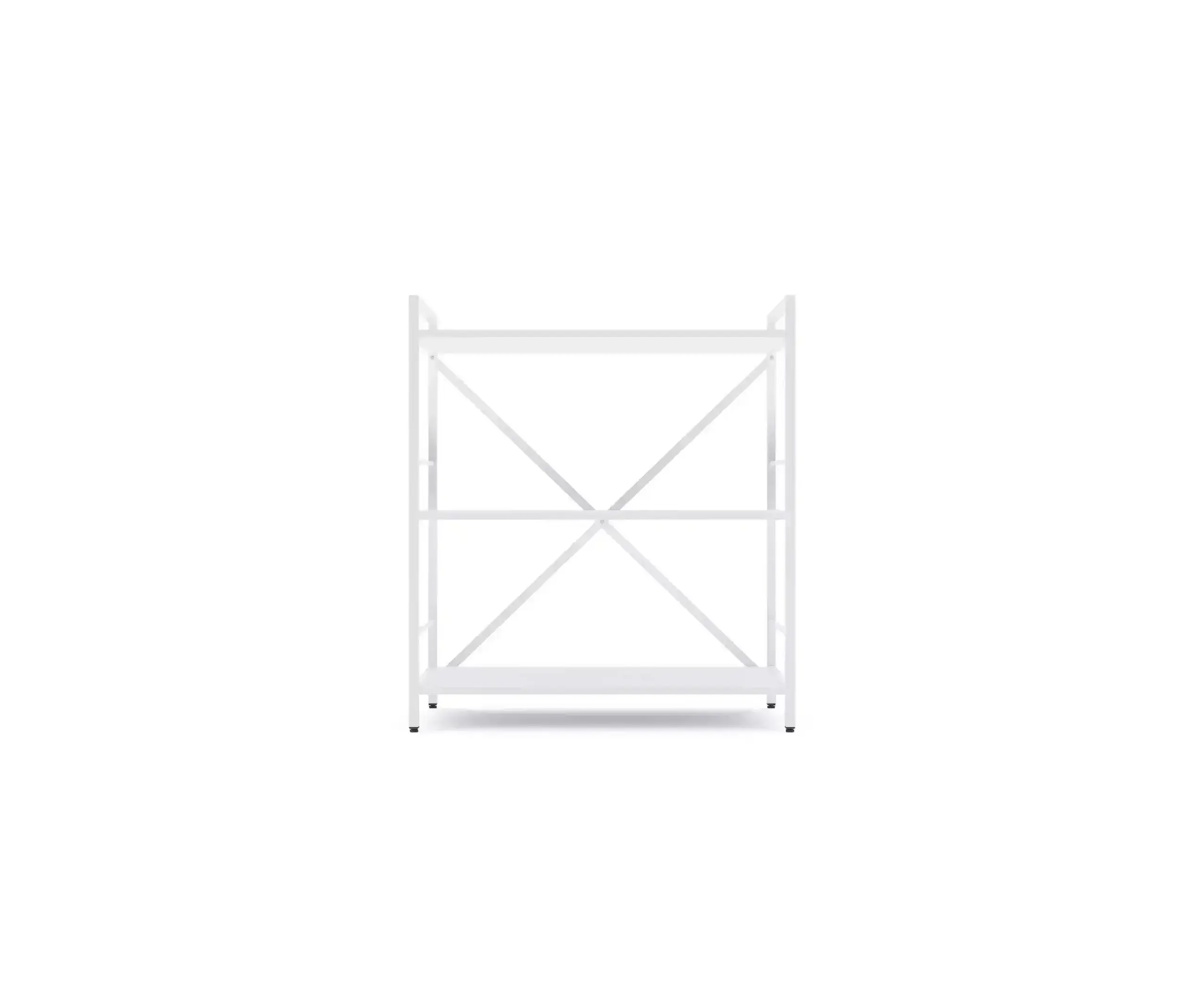 Raft metalic Nex Loft 900x800x400 mm, 3 rafturi, PAL, White/ White