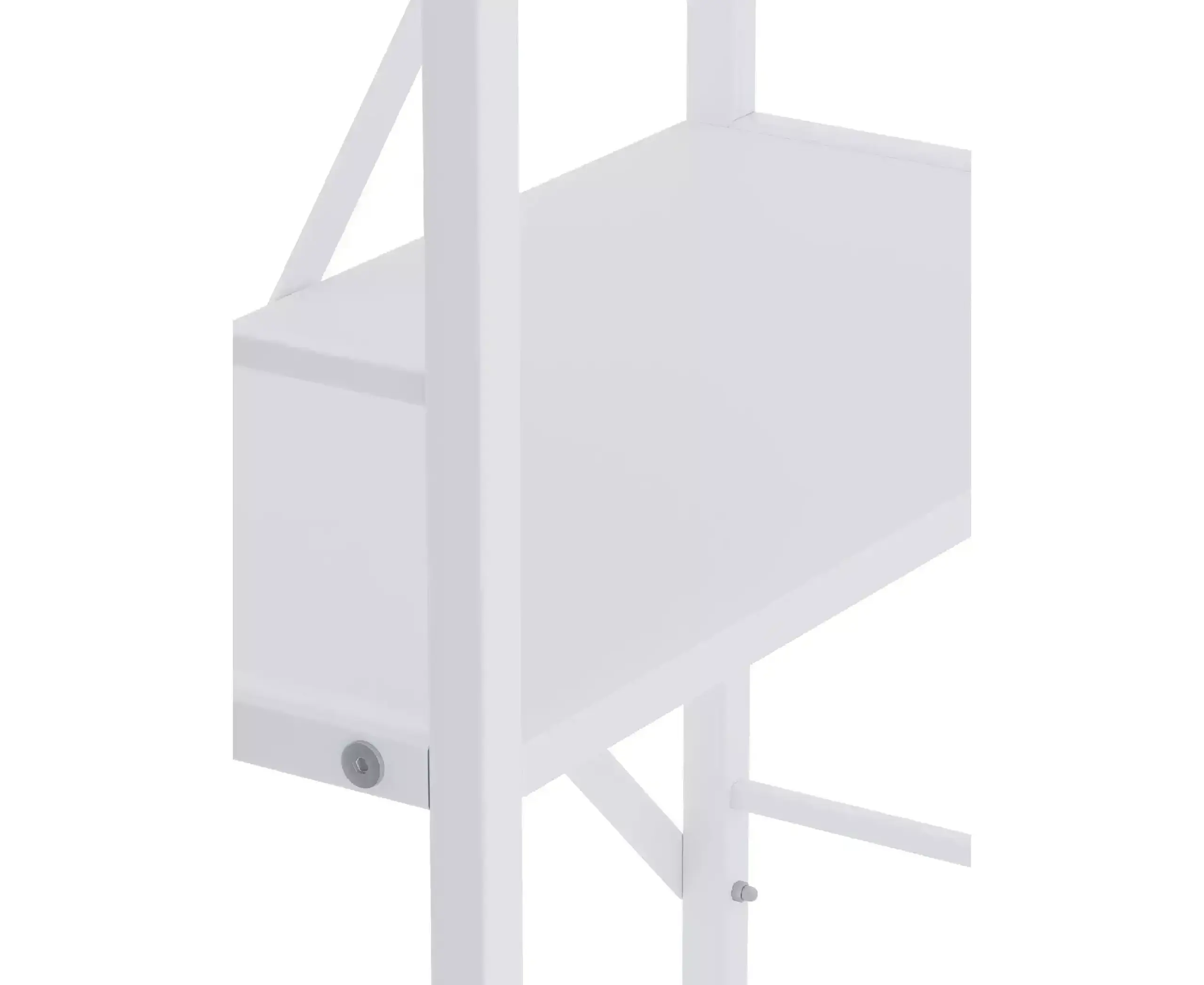 Raft metalic Nex Loft 900x800x400 mm, 3 rafturi, PAL, White/ White